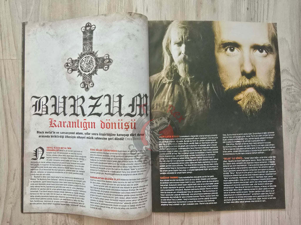 Headbang 2010 Manowar Turkish Mag Turkey  Burzum Draconian Sepultura The Runaways