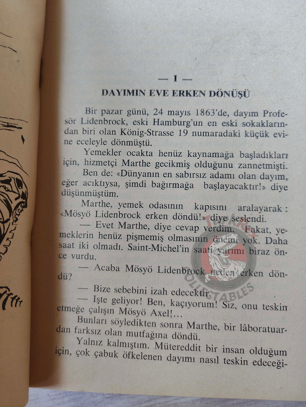 Jules Verne – Journey to the Center of the Earth 1967 Turkish Book Turkey Illustrated