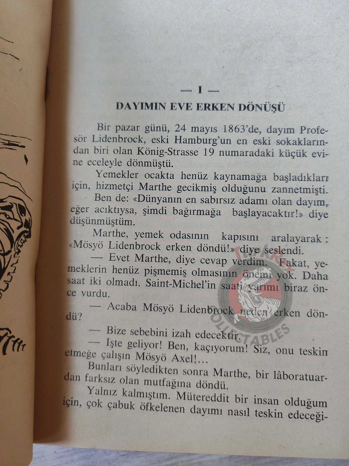 Jules Verne – Journey to the Center of the Earth 1967 Turkish Book Turkey Illustrated