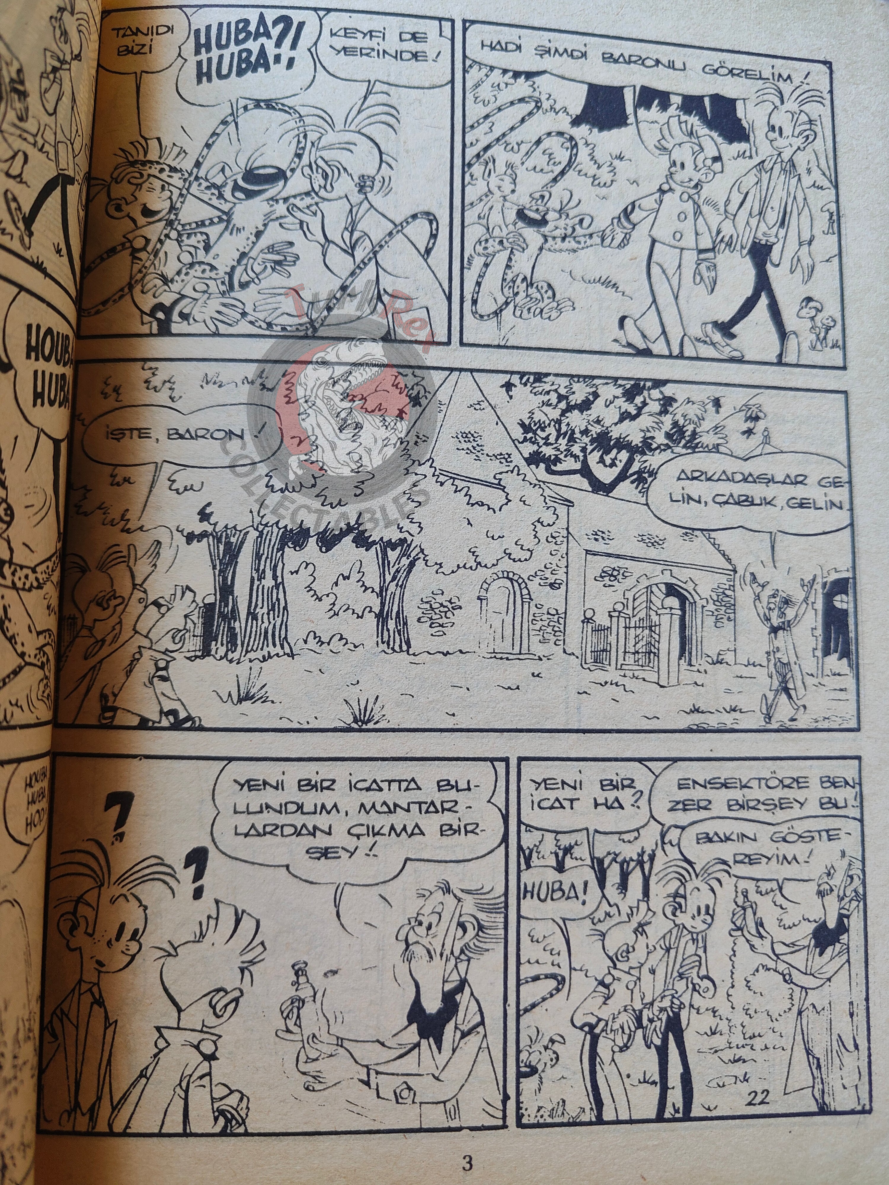 Spirou & Fantasio #2 Le dictateur et le champignon 1980 Turkish Comic Turkey