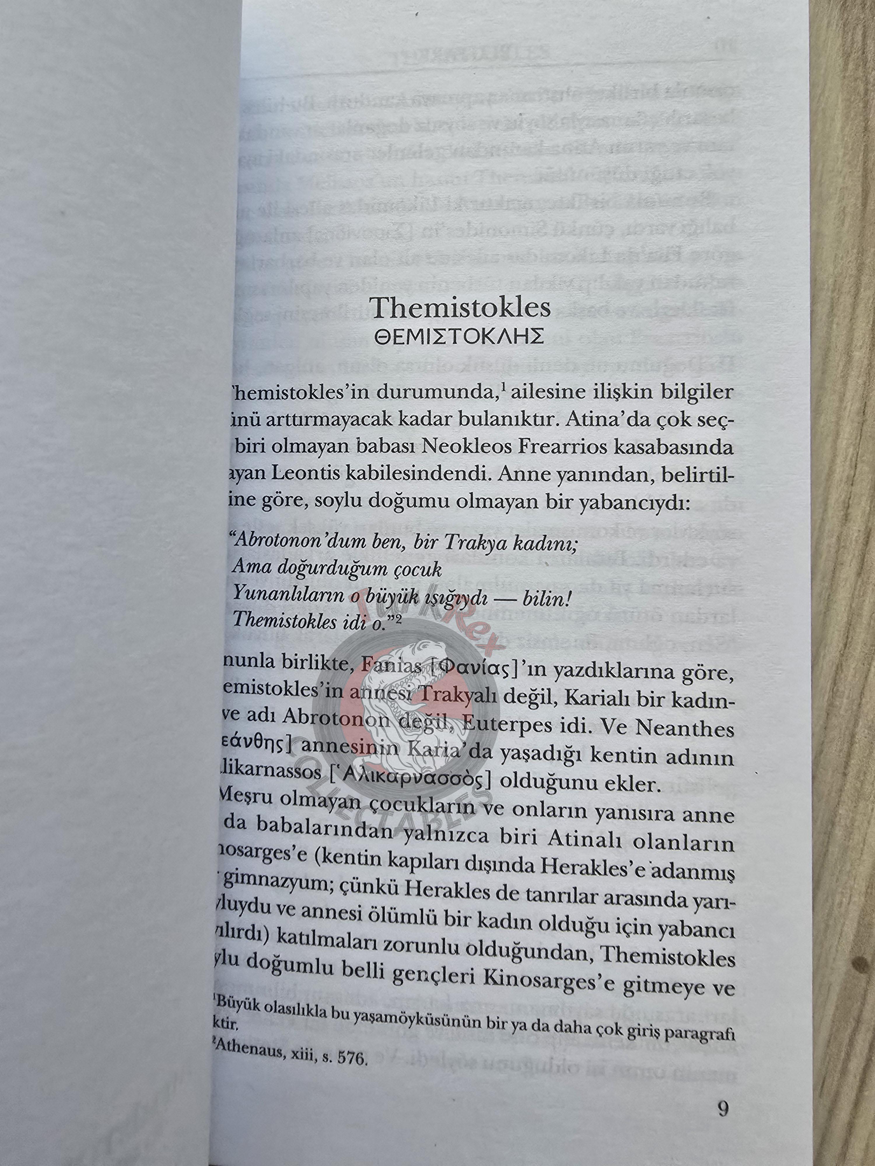 Plutarch – Themistocles and Camillus 2011 Turkish Book Turkey
