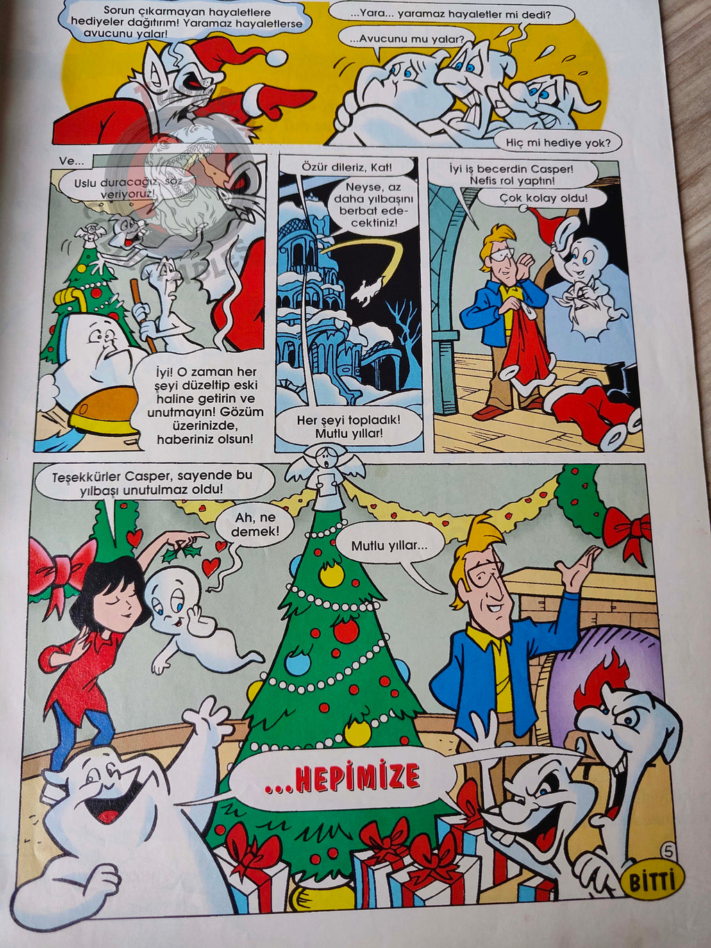Casper the Friendly Ghost Magazine – Issue #29 1998 Turkish Comic Turkey