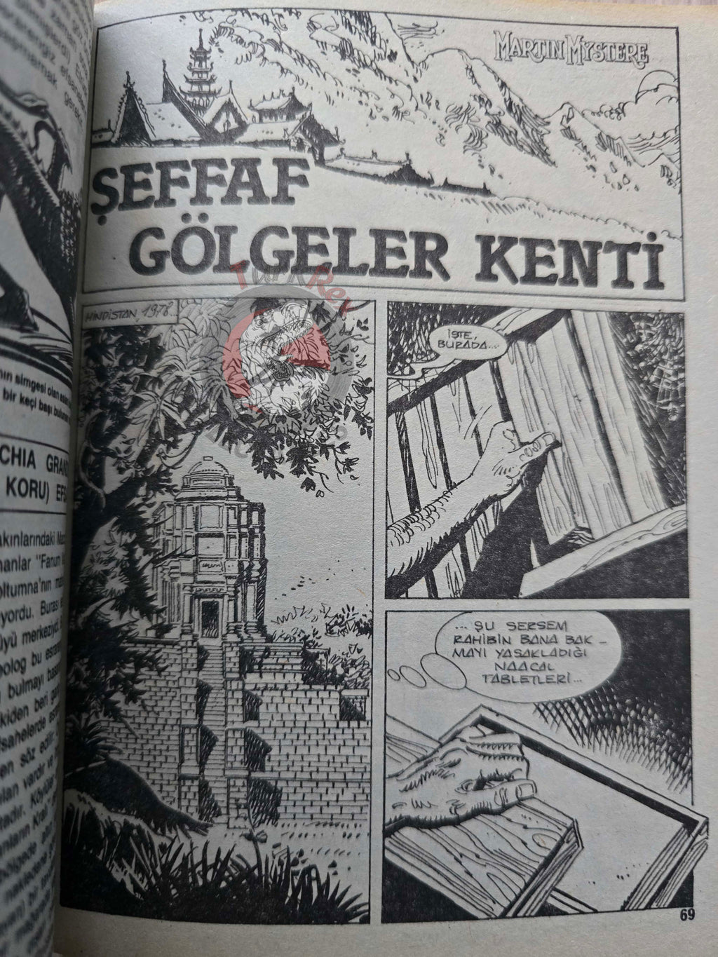 Martin Mystère #3 La stirpe maledetta 80s Turkish Comic Turkey #4 #17