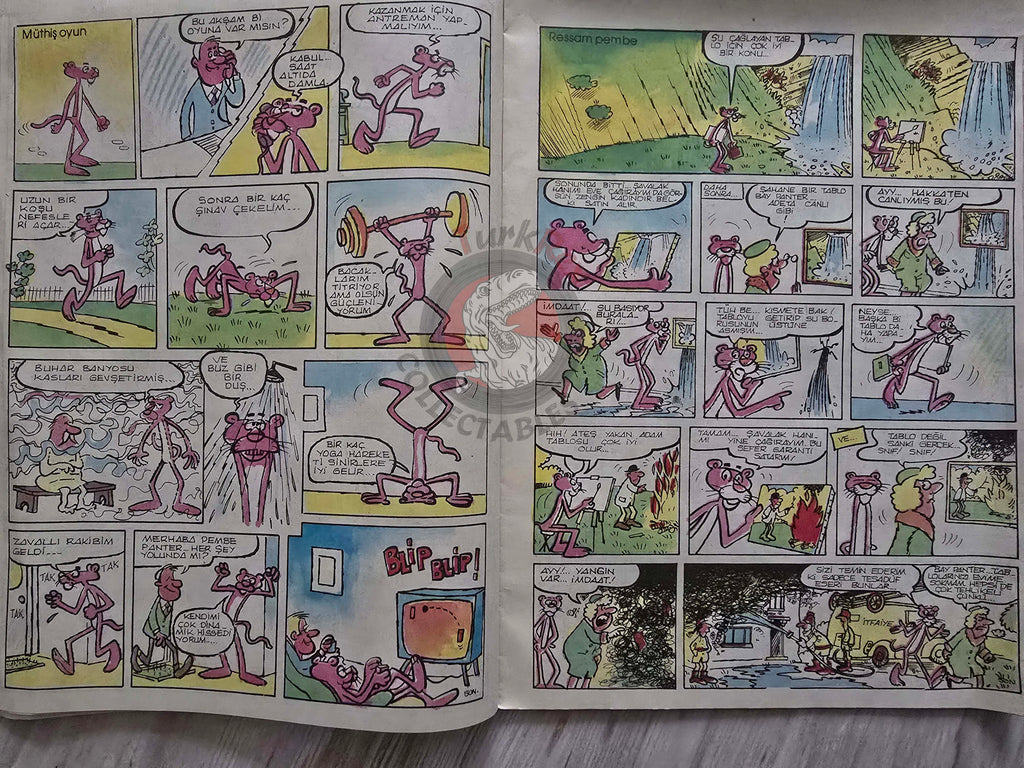 The Pink Panther 80s Turkish Comic Turkey Bulvar Gazetesi