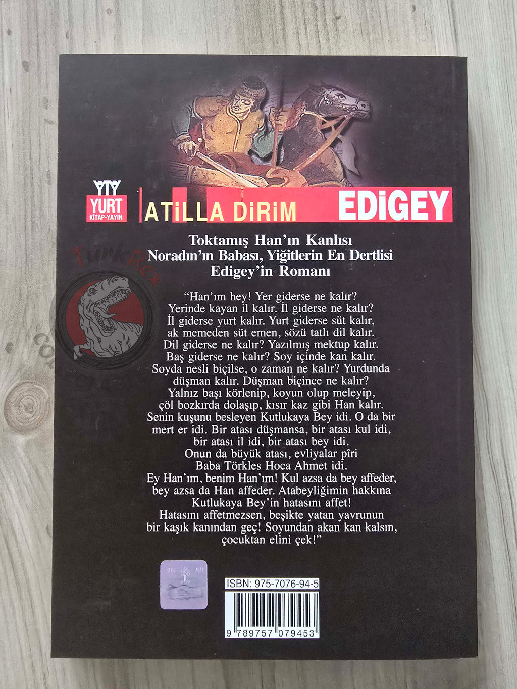 Atilla Dirim – Edigey 2004 Turkish Book Turkey Golden Horde Edigey Epic