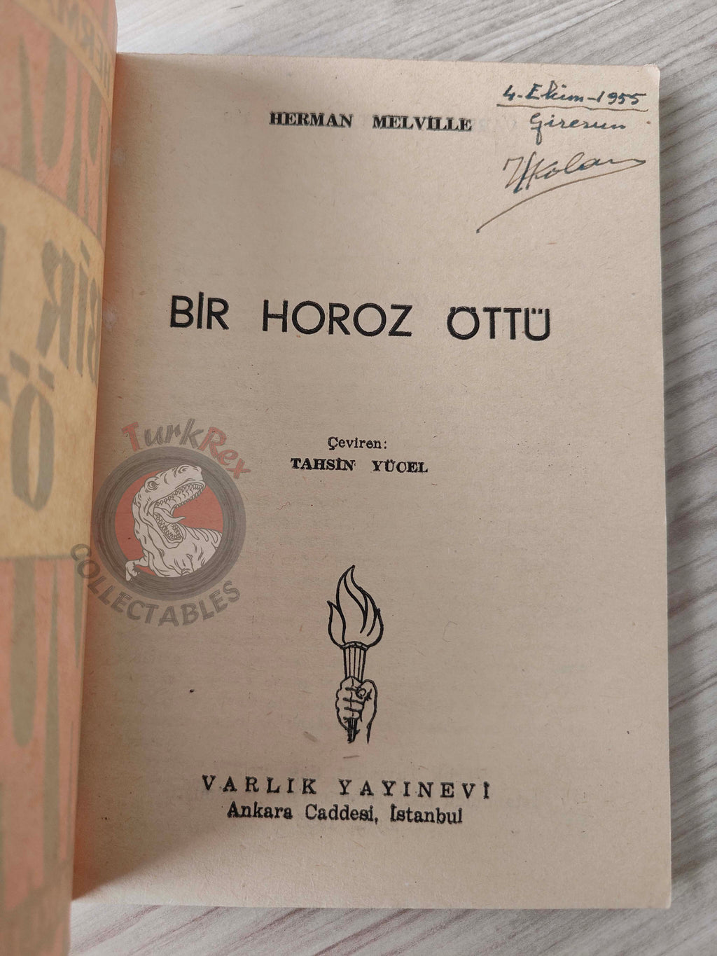 Herman Melville – Cock-A-Doodle-Doo! 1955 1st Turkish Book Turkey