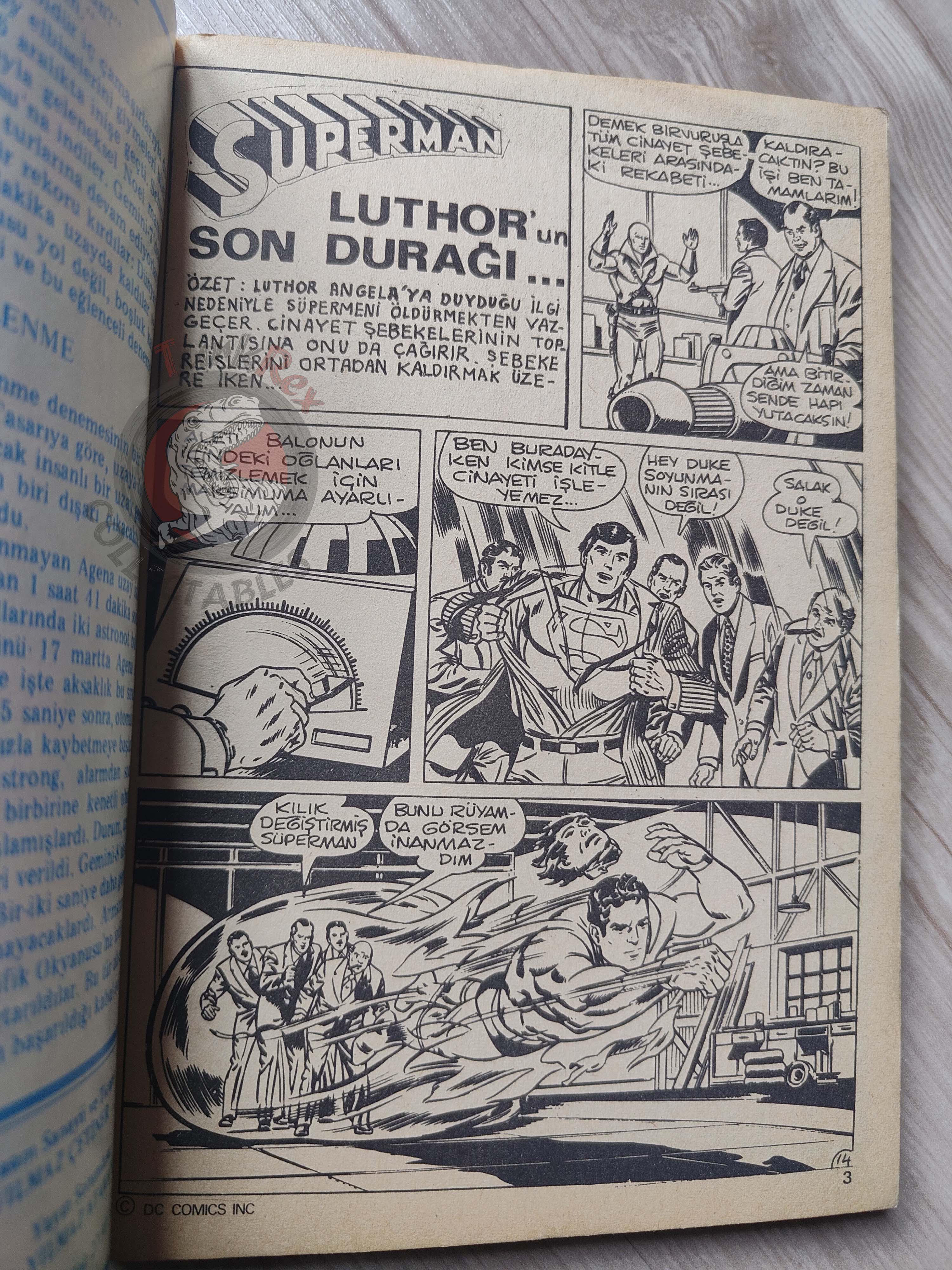 Superman Vol #18 1980s Turkish Comic Turkey #350 #351 #285 Action Comics #510 #512