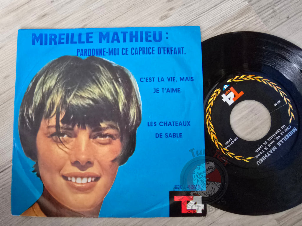 Mireille Mathieu – Pardonne-Moi Ce Caprice D'enfant 7" Iran Pressing Vinyl Iranian Edition