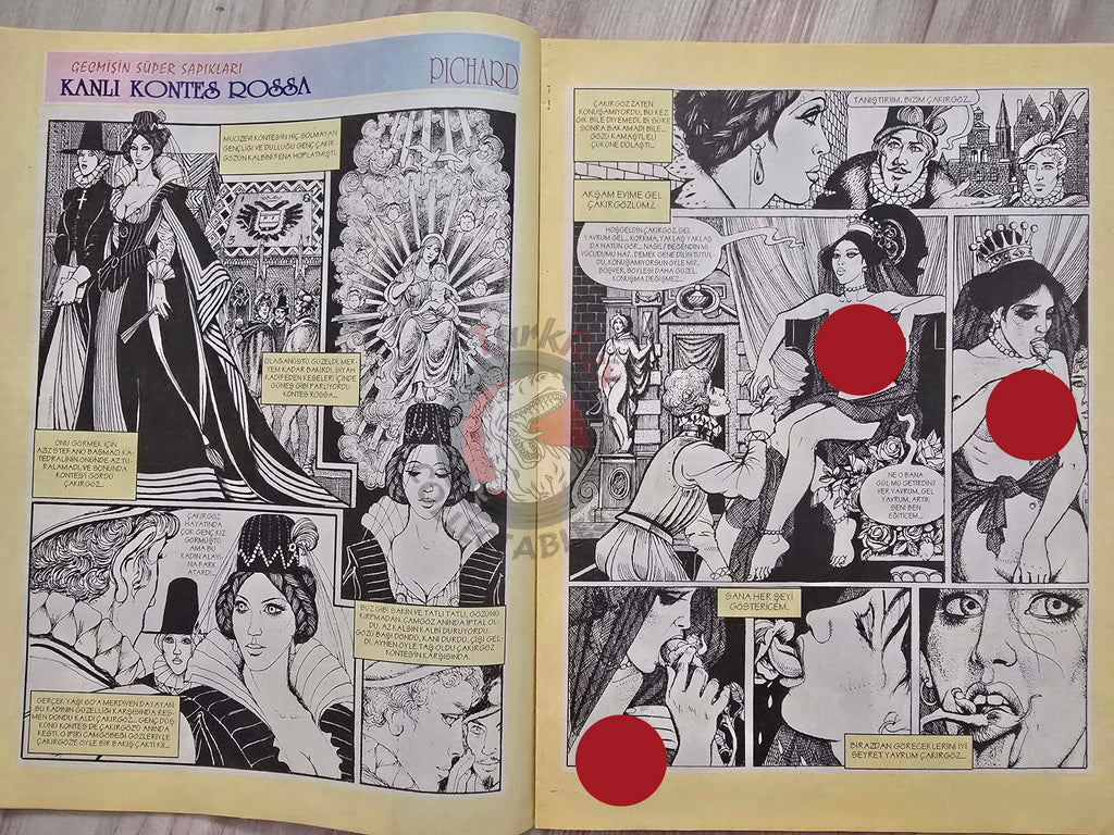 Eroskop #2 1993 Turkish Comic Turkey Erotic Mag La Contessa Rossa Georges Pichard
