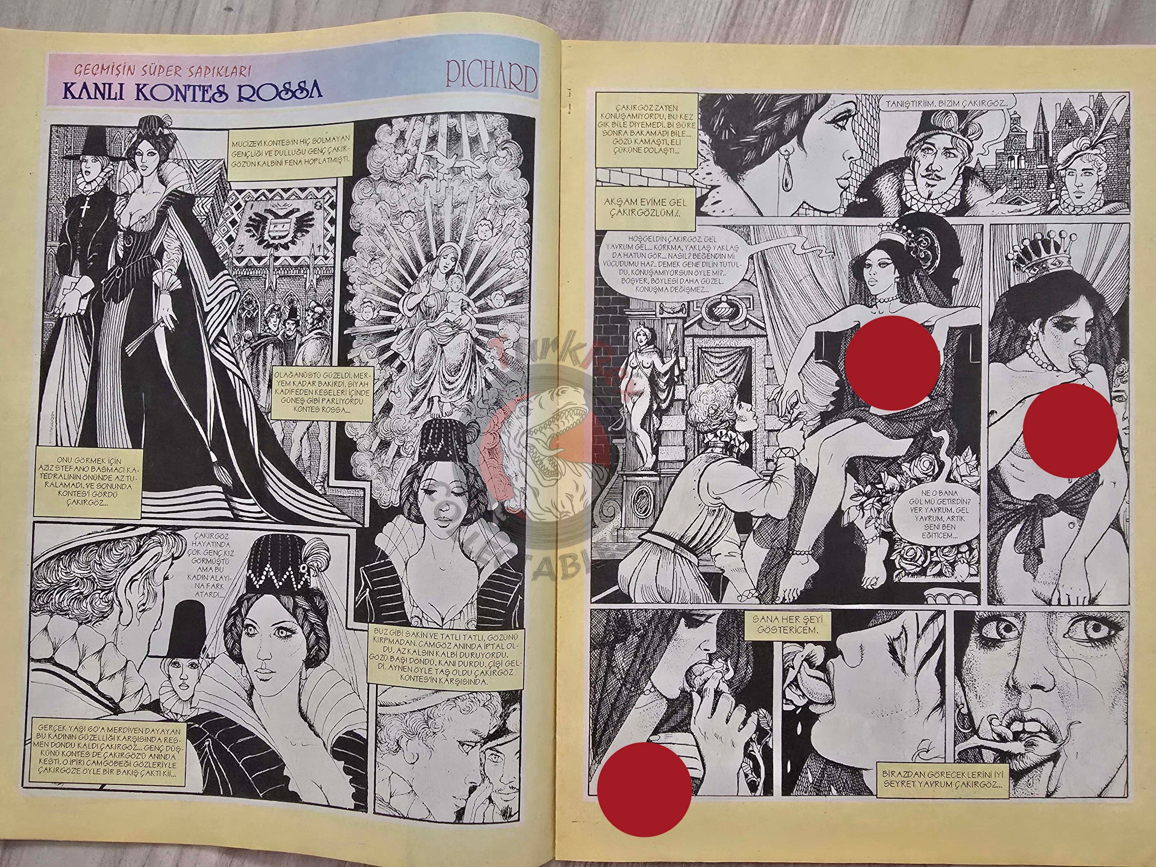 Eroskop #2 1993 Turkish Comic Turkey Erotic Mag La Contessa Rossa Georges Pichard