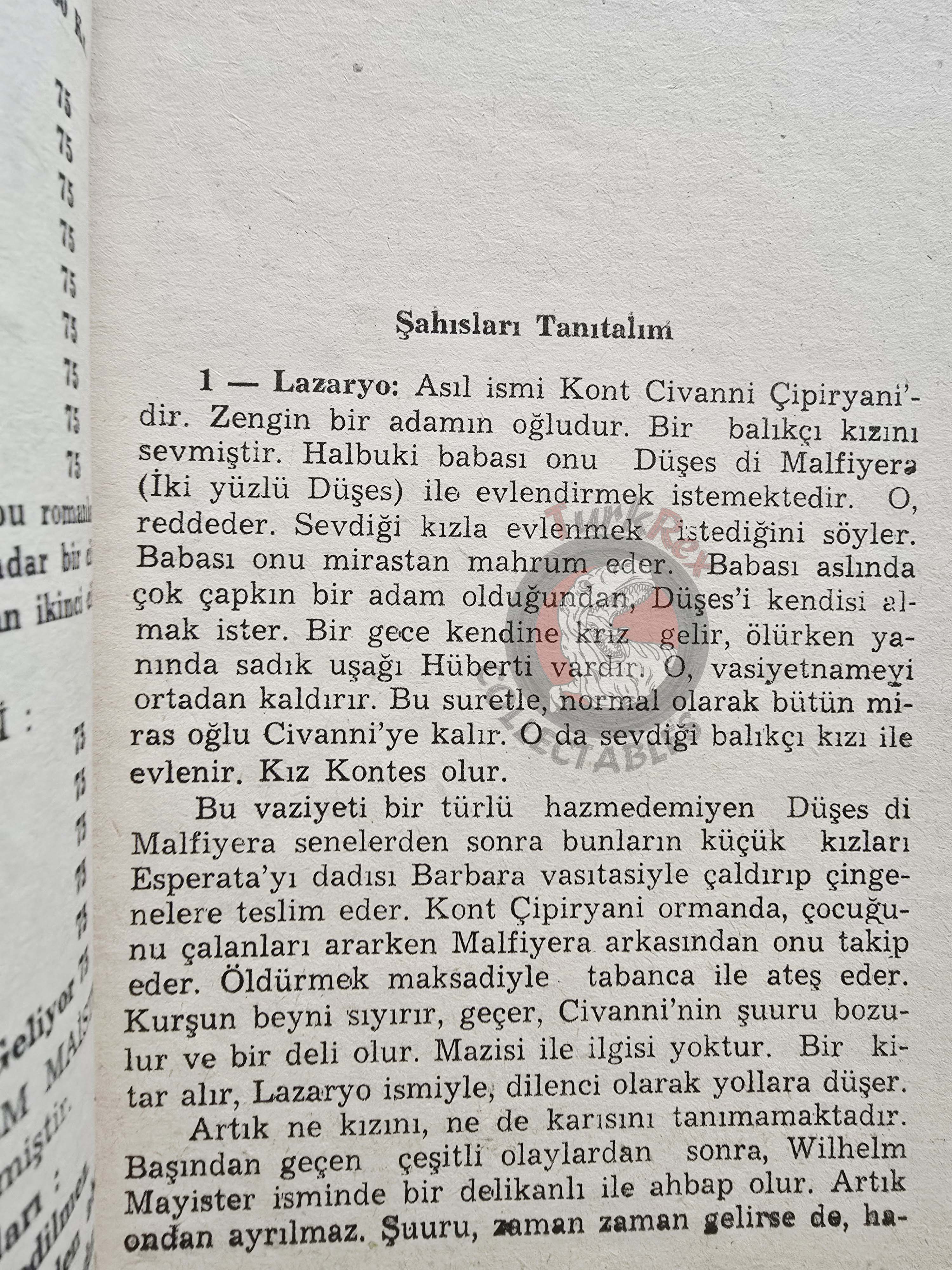 Johann Wolfgang von Goethe – Wilhelm Meister's Apprenticeship 1950s Turkish Book Turkey