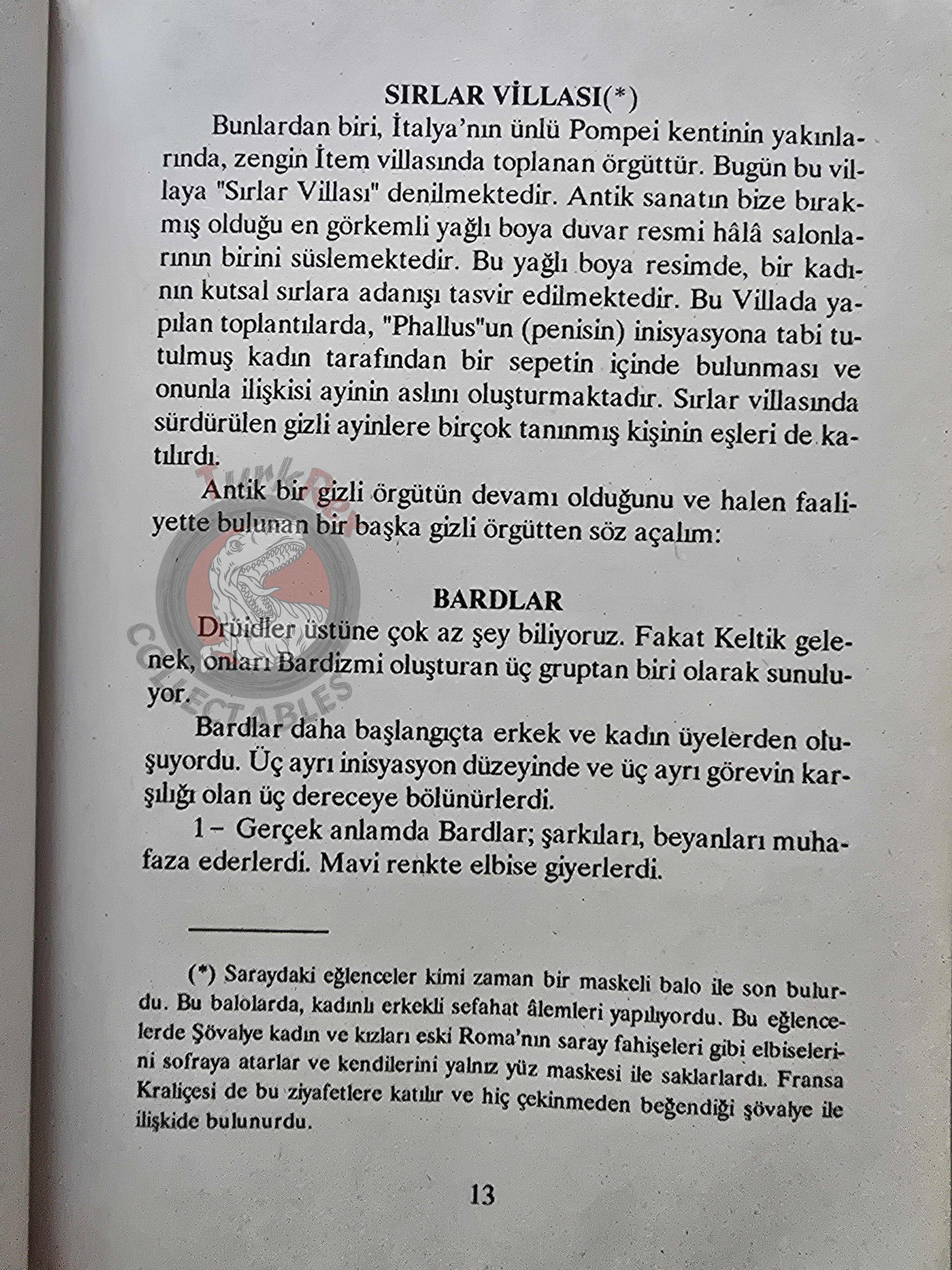 Marianne Monastier – Secret Female Societies 1996 Turkish Book Turkey Illustrated