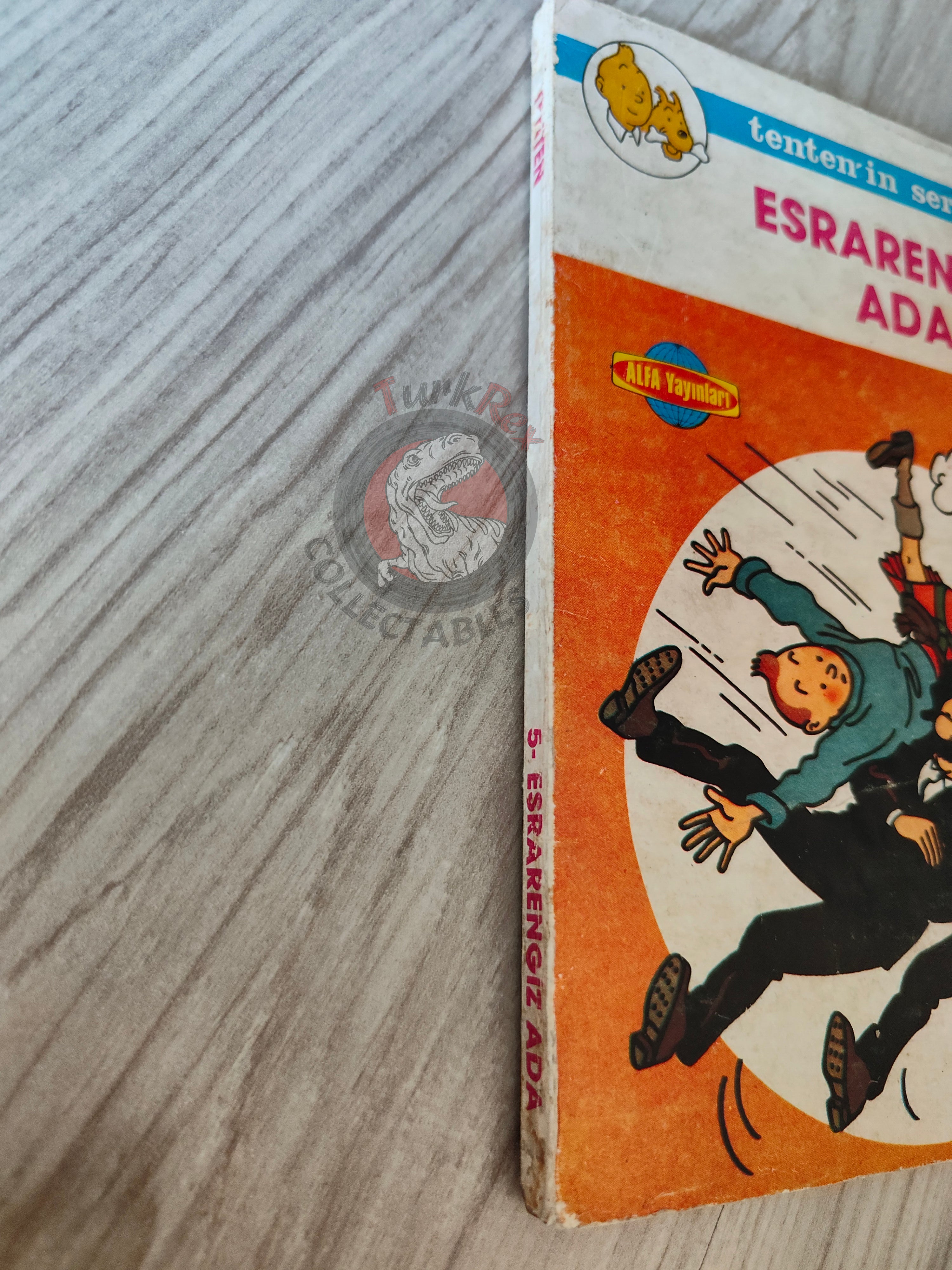 Tintin – The Black Island mid 1980s Turkish Edition Comic Turkey 1