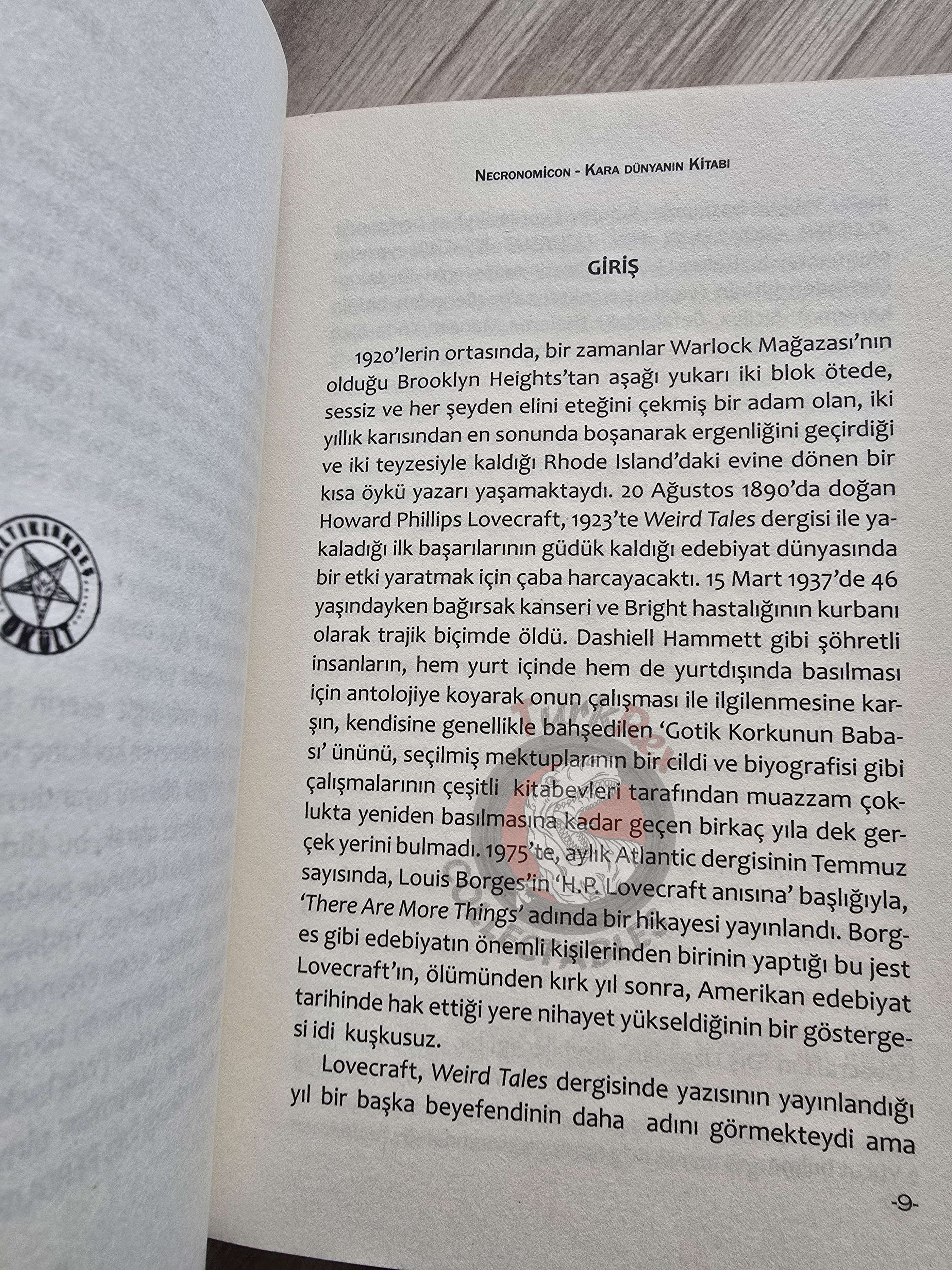 The Necronomicon: Book of Death 2017 Turkish Book Turkey Magic Occult
