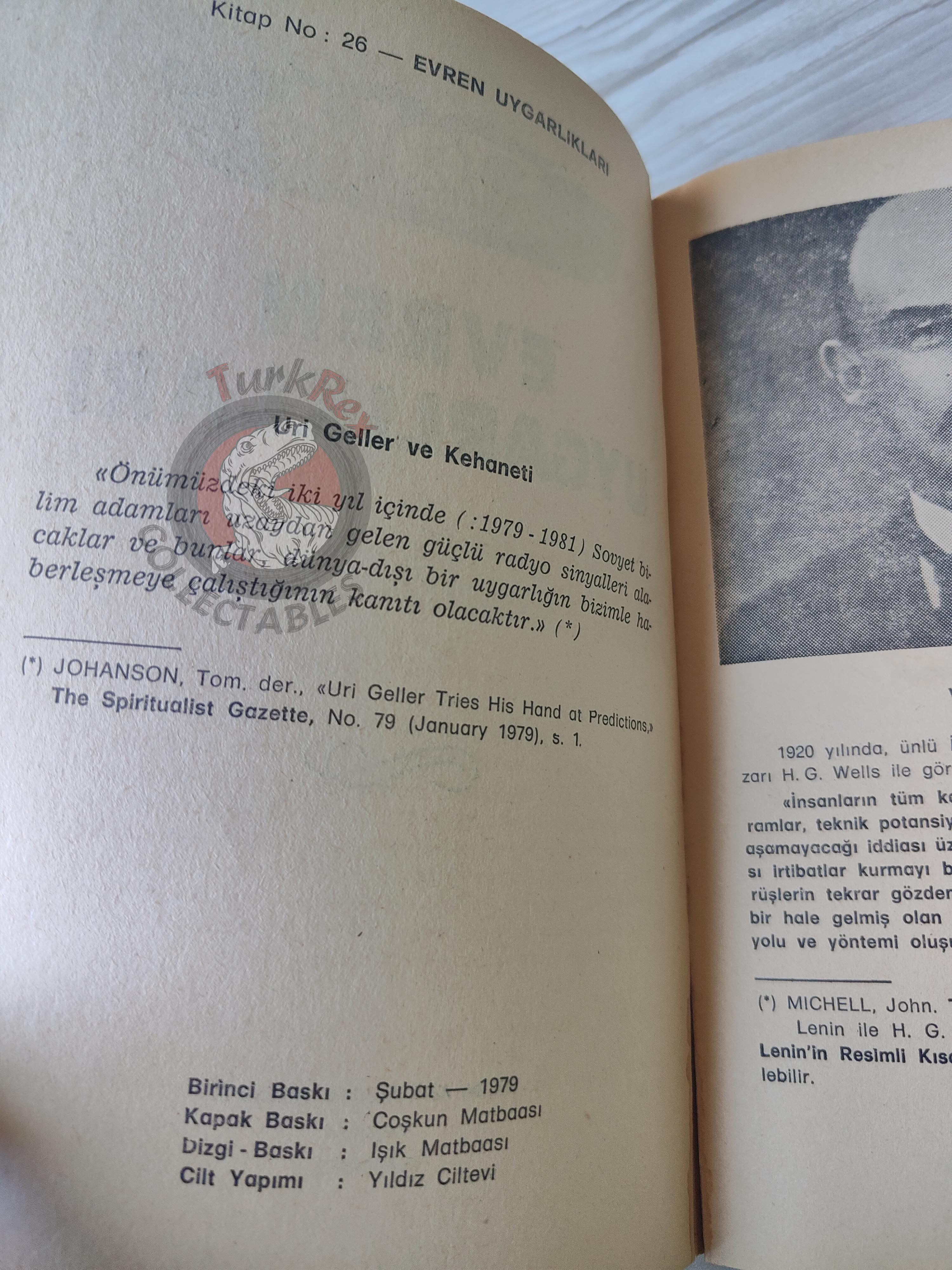 Universe Civilizations Ufo 1979 Turkish Book Turkey Ufology