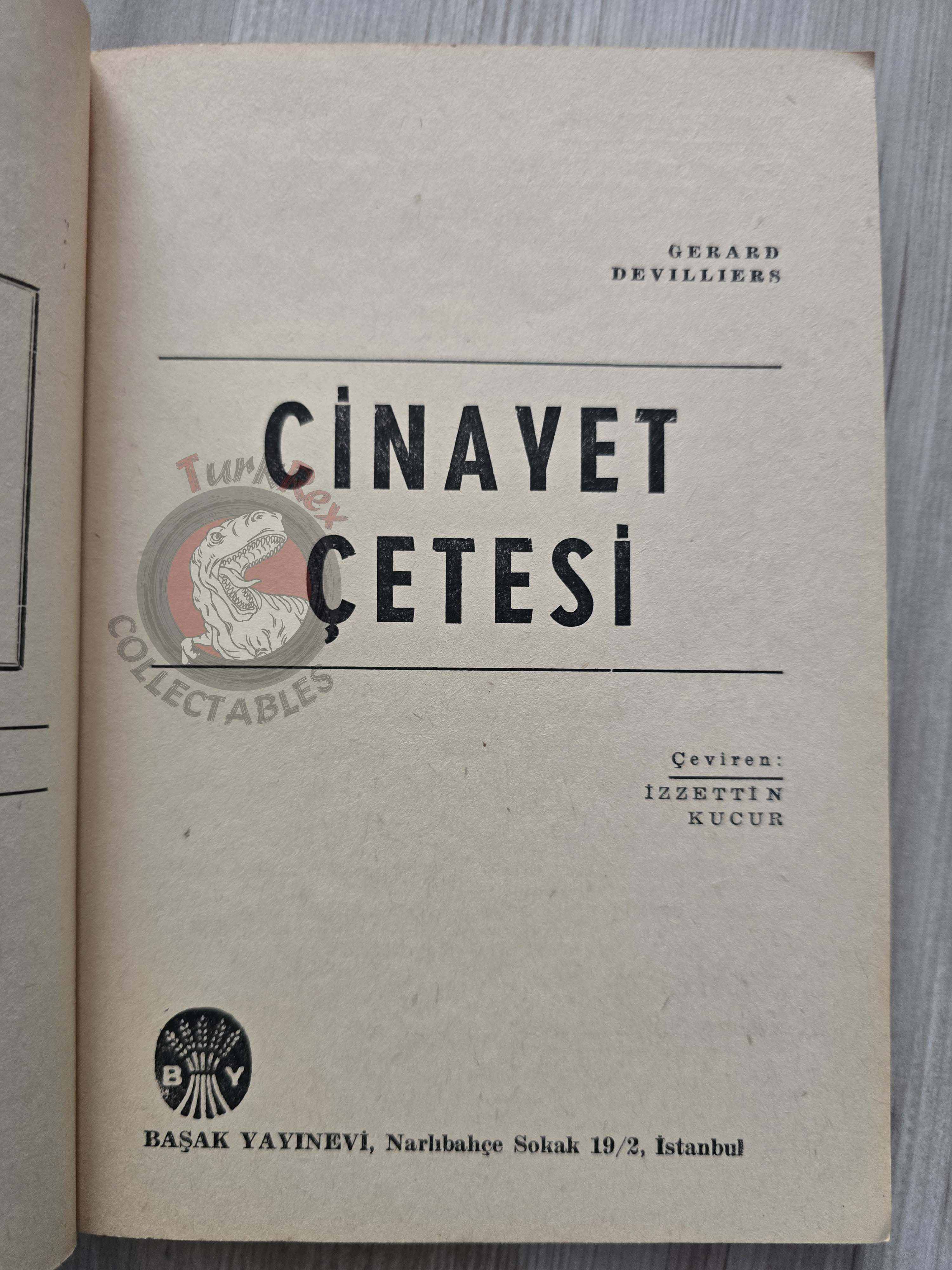 Gerard de Villiers – The Passport In Suspense 1968 1st Turkish Book Turkey SAS