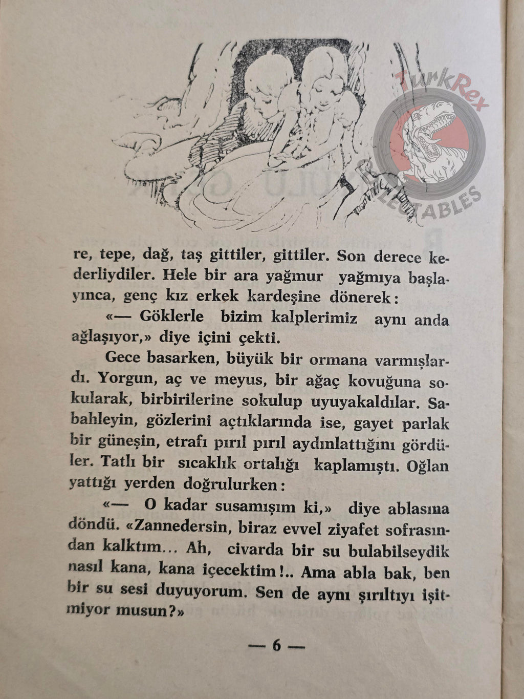 Grimm Brothers – Brother and Sister 1961 Turkish Book Turkey Illustrated