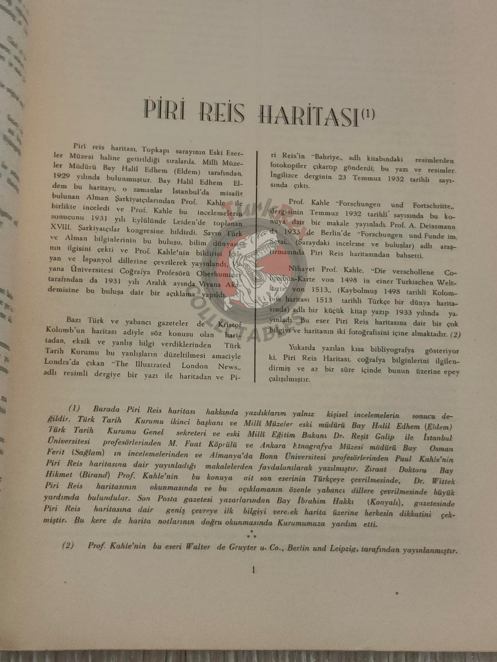 Piri Reis Map 1966 English Turkish German French Italian Book Turkey Ottoman Empire