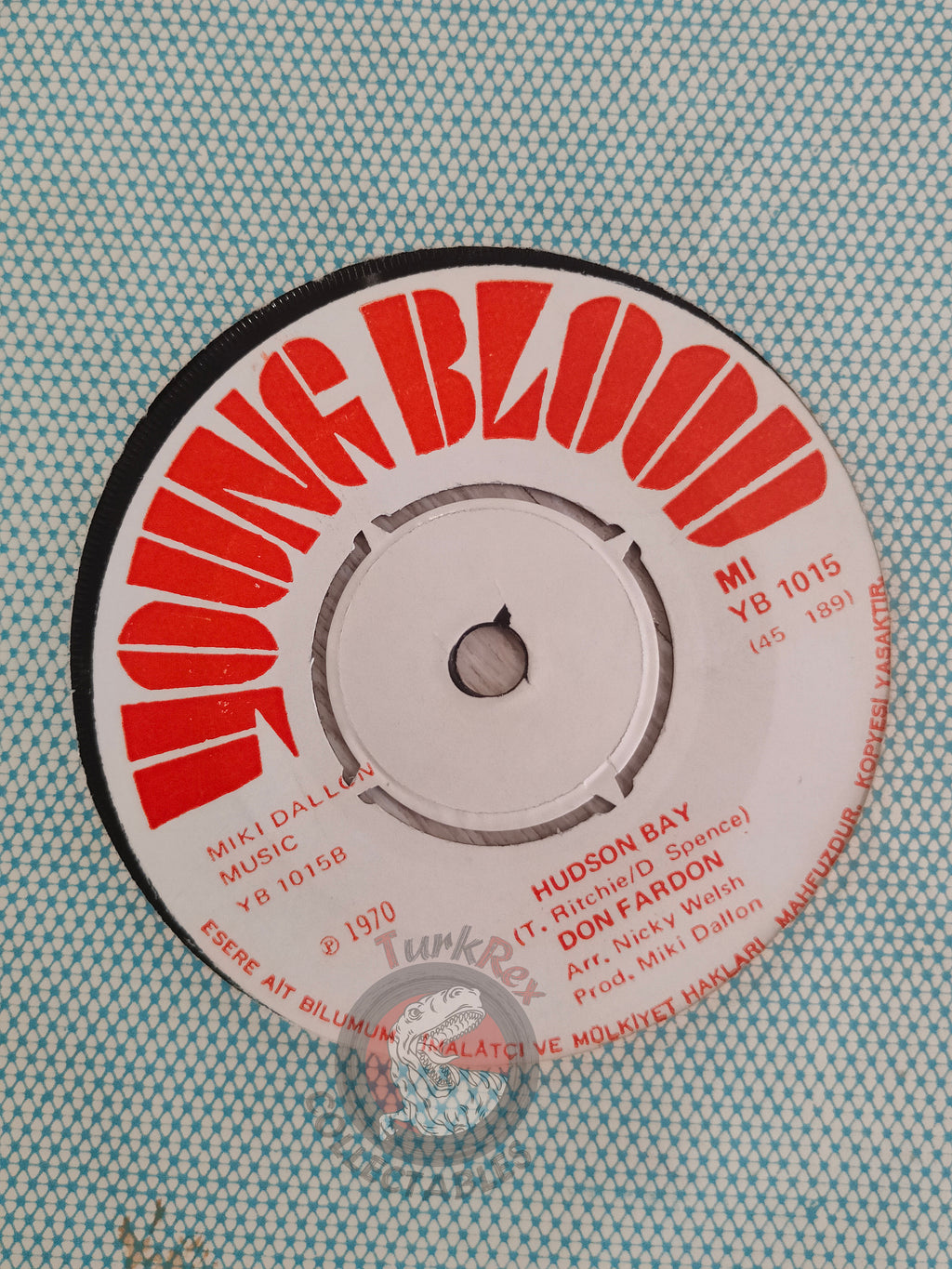 Don Fardon – Indian Reservation 7" Turkish Pressing Vinyl Turkey Edition