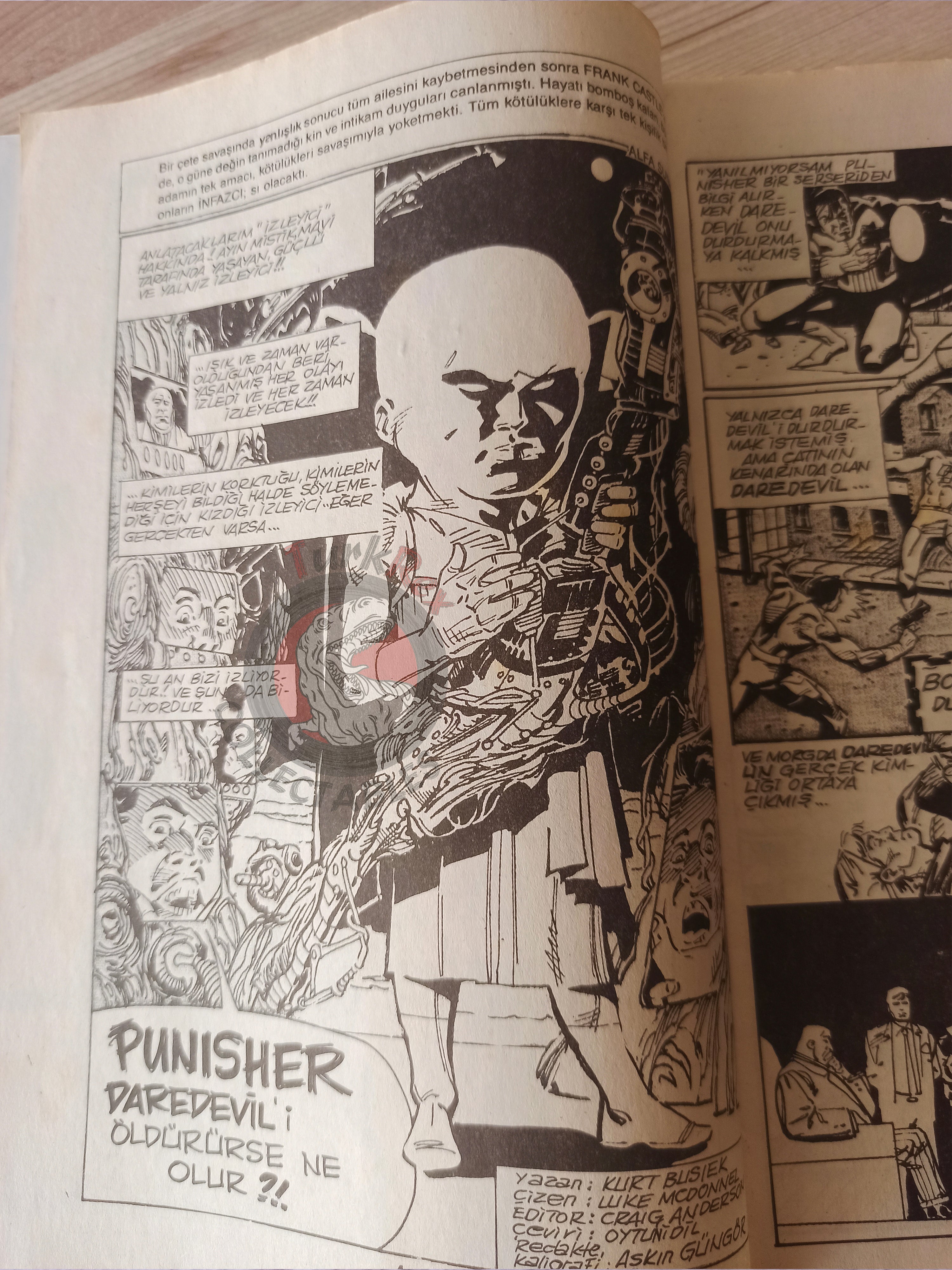 The Punisher #4 1991 Turkish Comic Turkey #26 “What If… Had Killed Daredevil?” Spider-Man