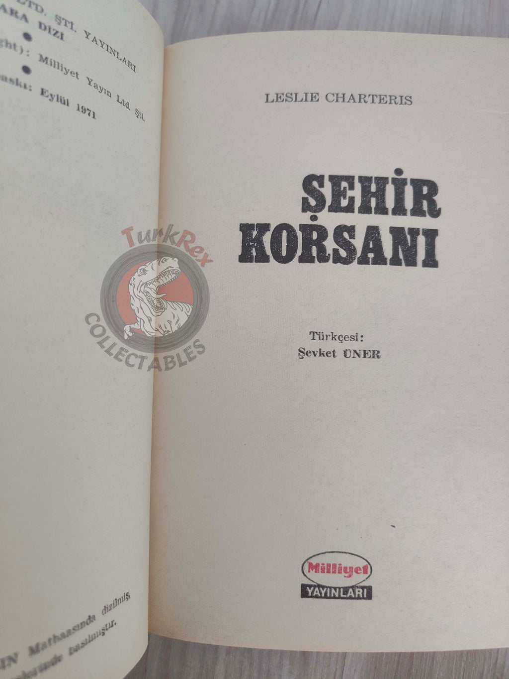Leslie Charteris – Saint: Knight Templar 1971 1st Turkish Book Turkey