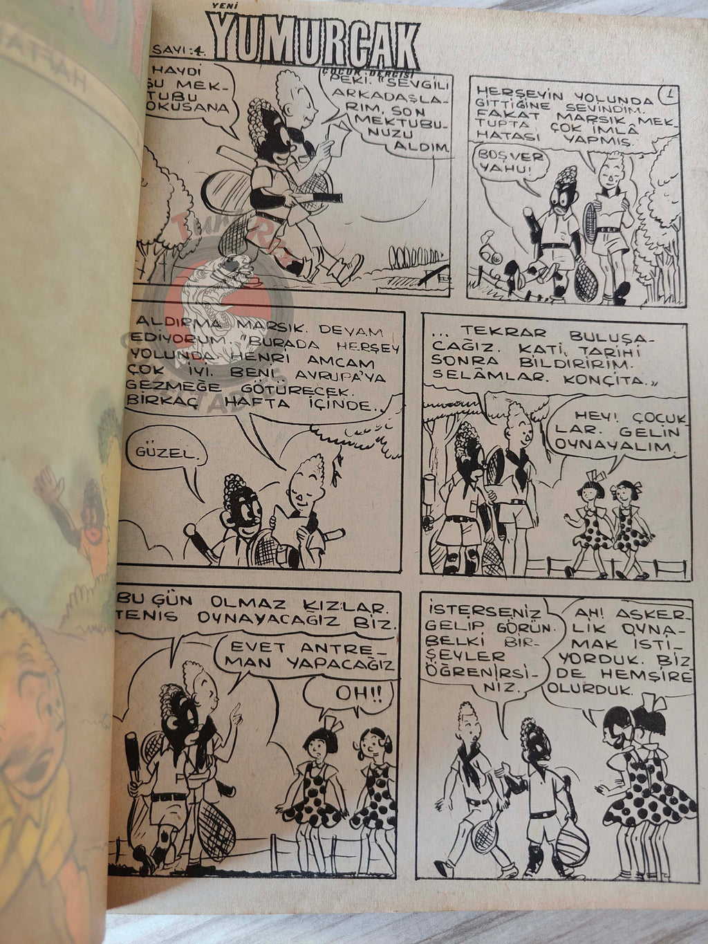Blondin et Cirage - Le nègre blanc 1970 Turkish Comic Turkey Jijé Yumurcak Mag #2