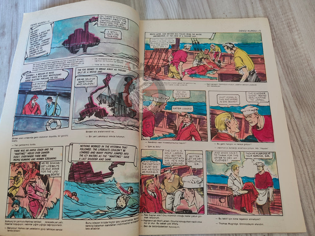 The Sea Wolf – Jack London Turkish Comic Turkey Classics Illustrated