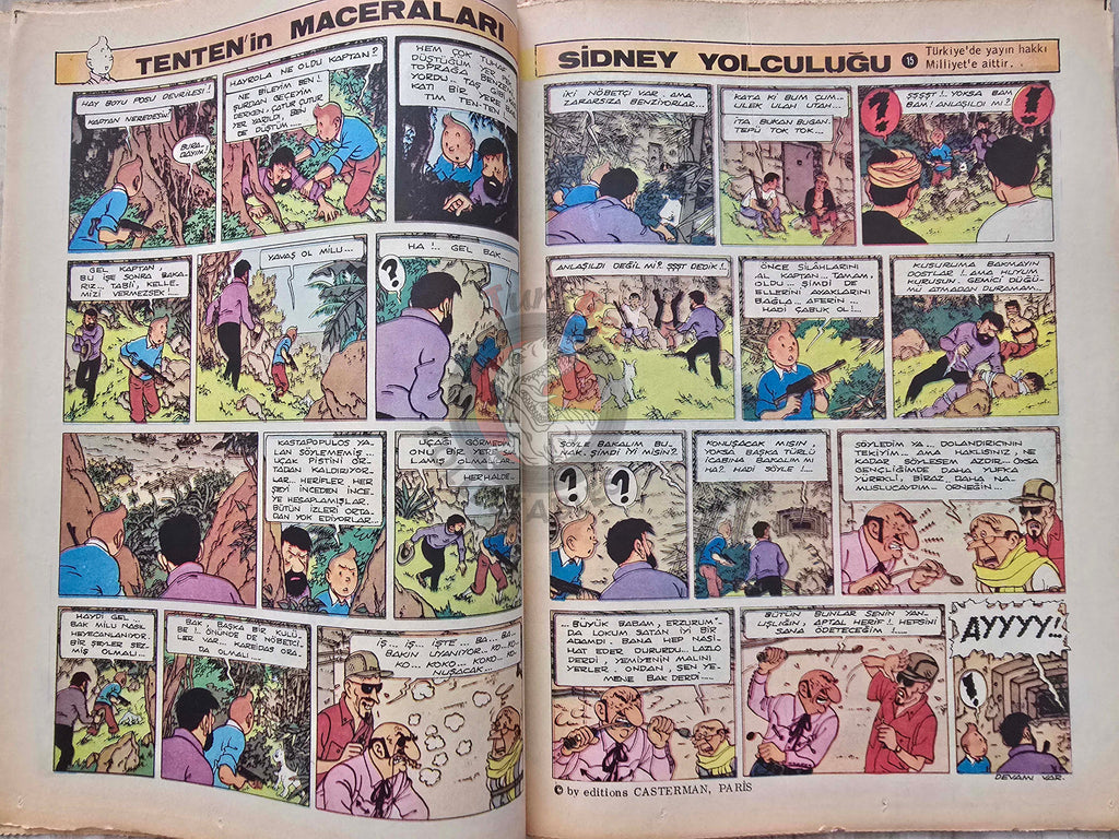 Milliyet Çocuk #15 1973 Turkish Comic Mag Turkey Tintin Jim Lacy Il Colonnello Caster’Bum Einstein