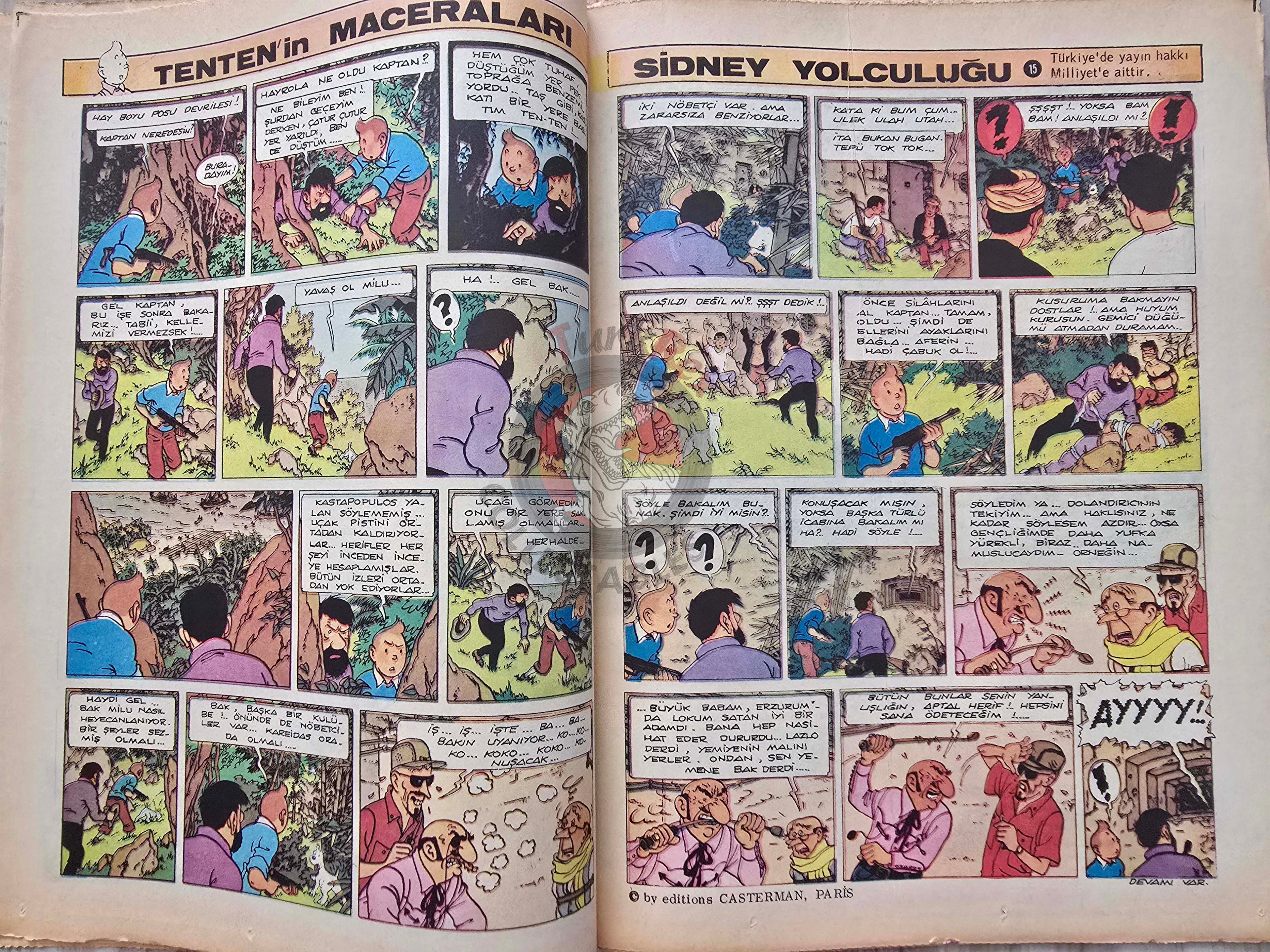 Milliyet Çocuk #15 1973 Turkish Comic Mag Turkey Tintin Jim Lacy Il Colonnello Caster’Bum Einstein