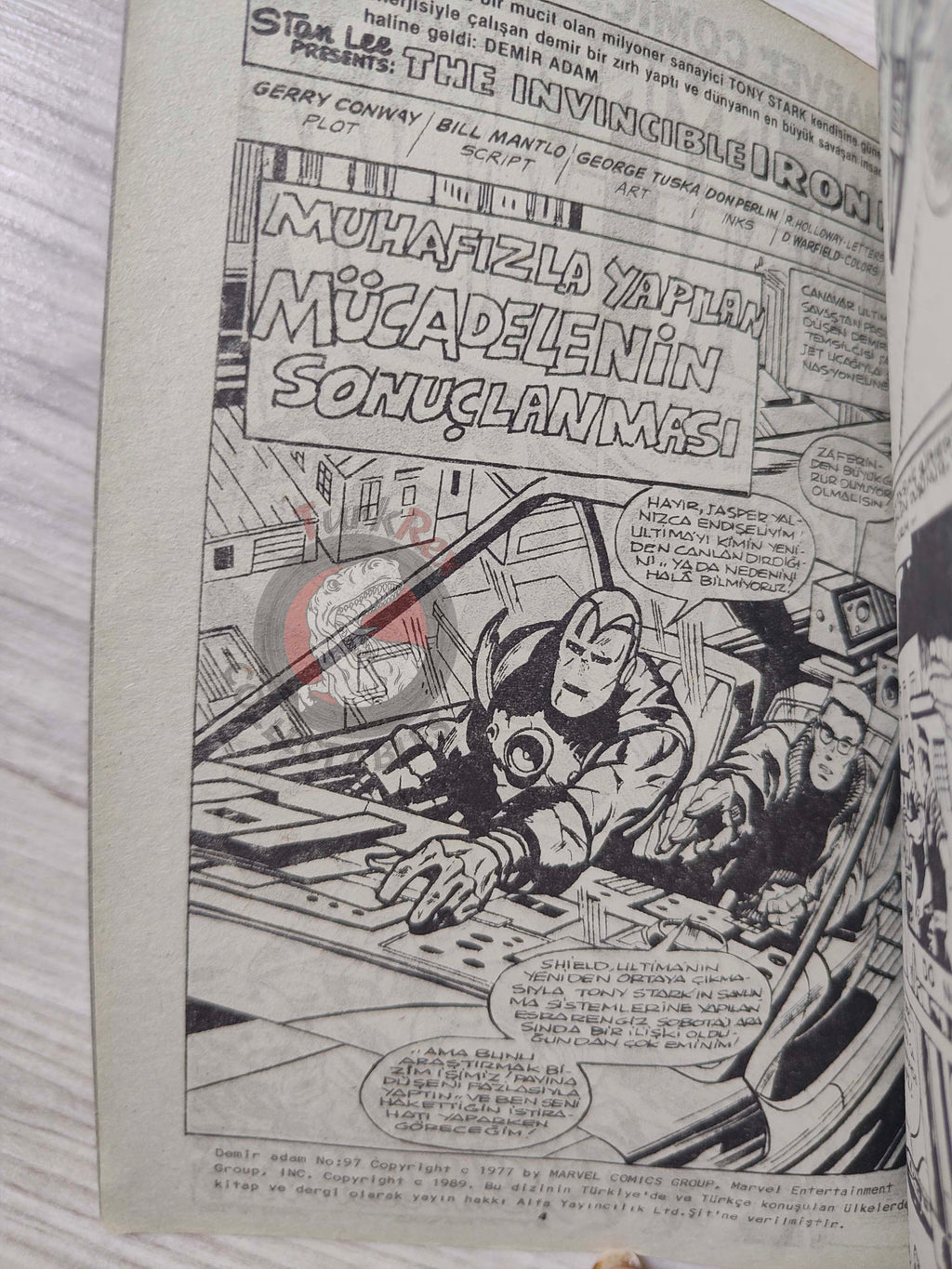 Iron Man #8 Demir Adam 1989 Turkish Comic Turkey #97 #98 #99 #100