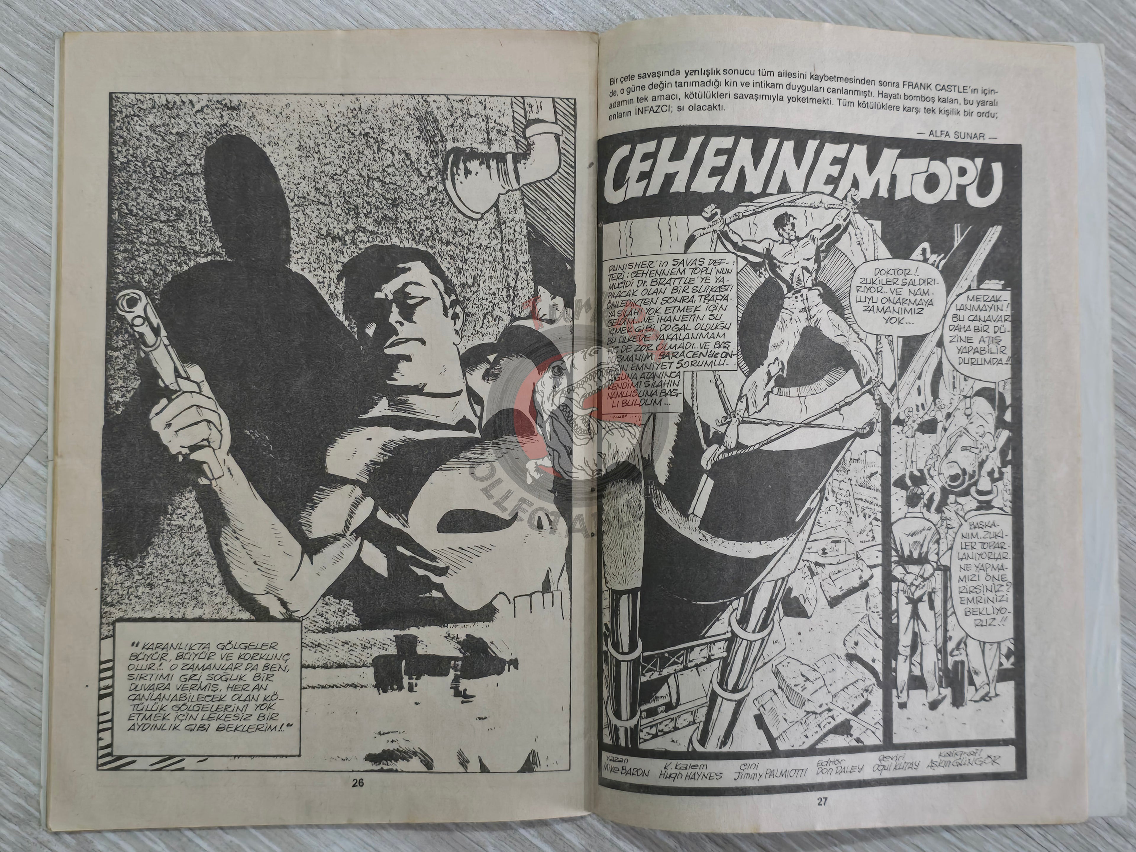 The Punisher #1 1991 Turkish Comic Turkey #47 #48