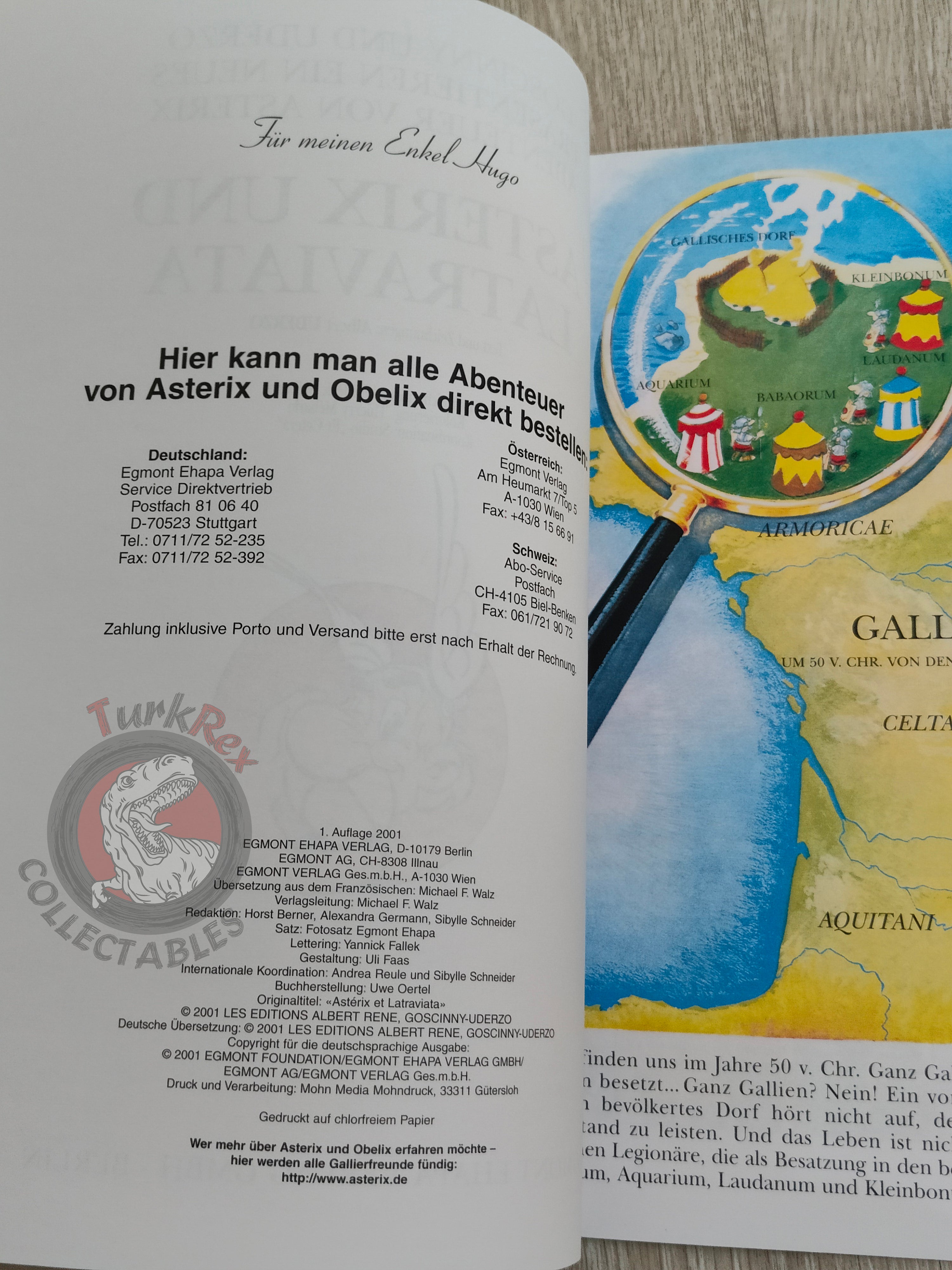 Asterix – Asterix and the Actress 2001 1st Edition German Comic Germany