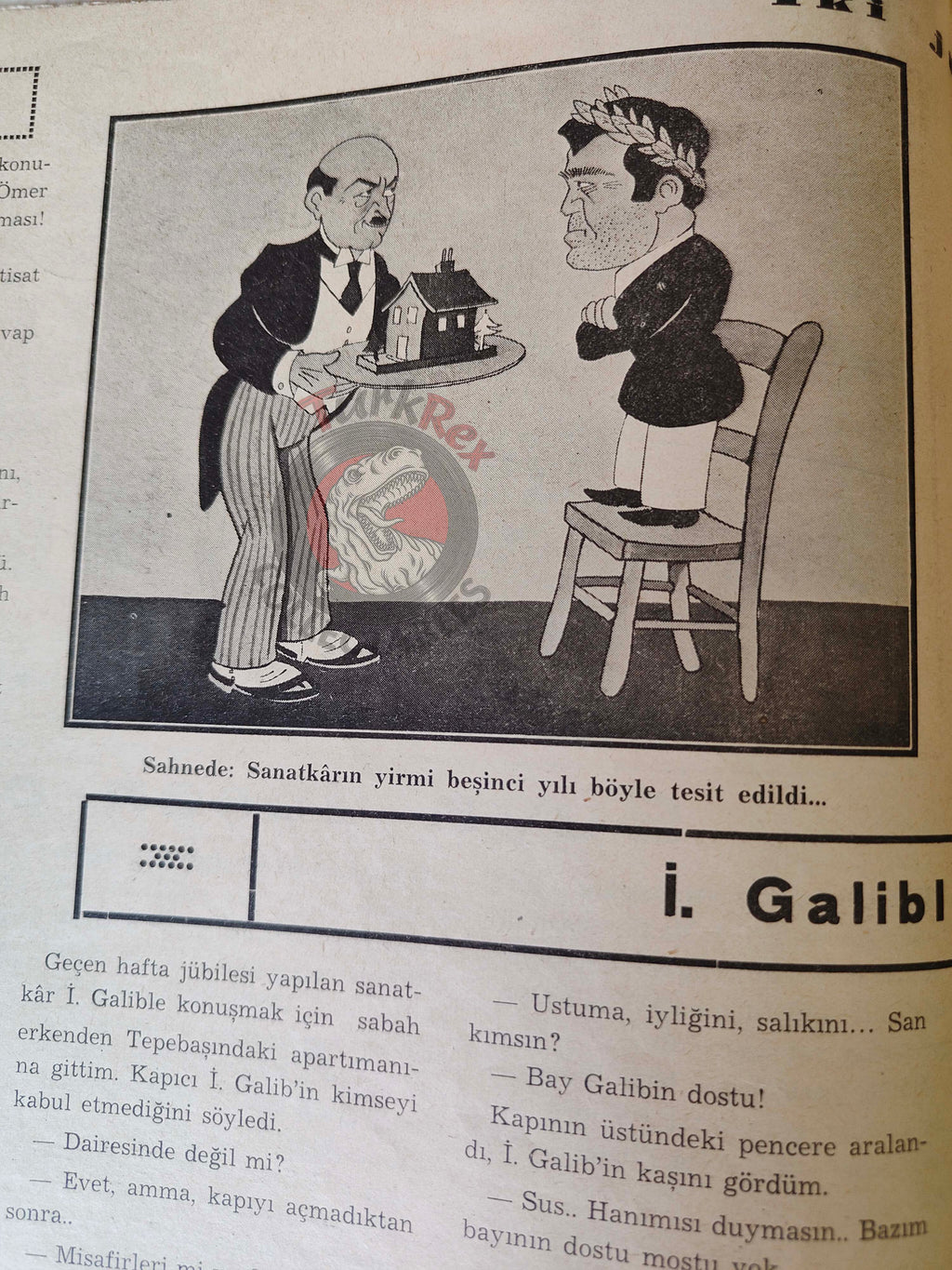Akbaba 1936 Humor Magazine Turkish Turkey Modern Nero Mussolini Italy War WW2 era