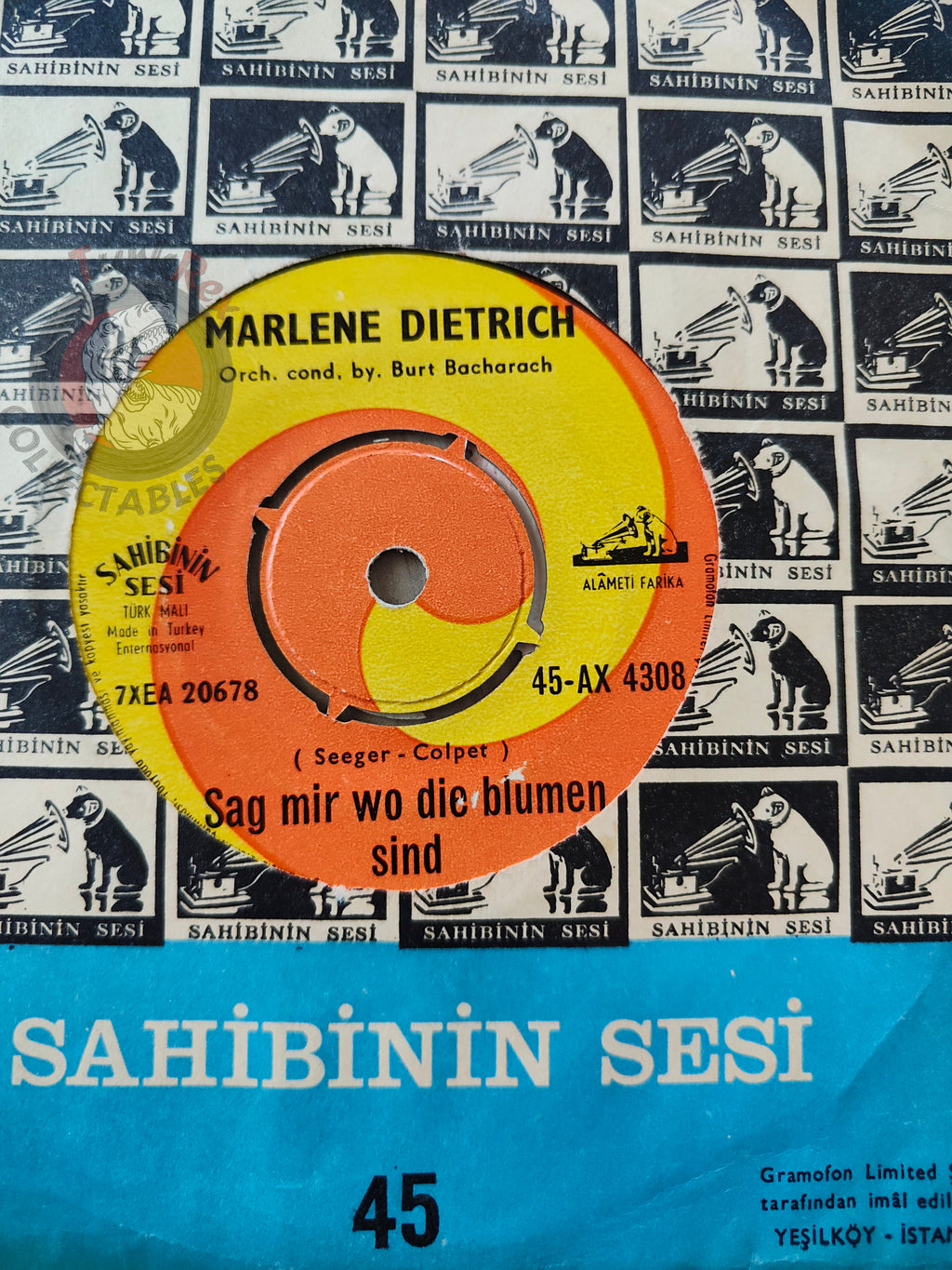 Marlene Dietrich – Lili Marlen 7" Turkish Pressing Vinyl Turkey Edition 2