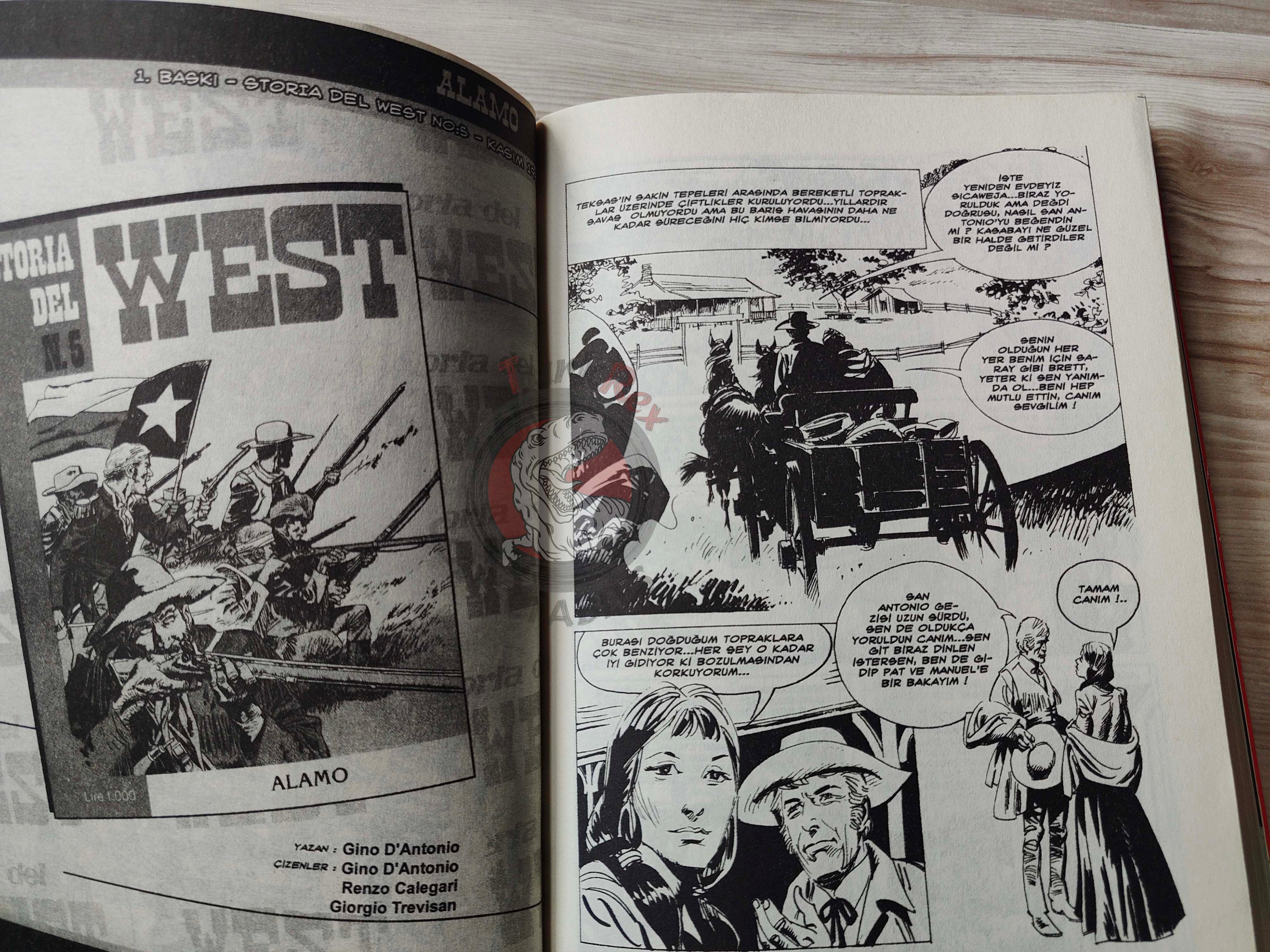Storia del West Vol #2 Alamo Turkish Comic Turkey #5 #6 #7 #8