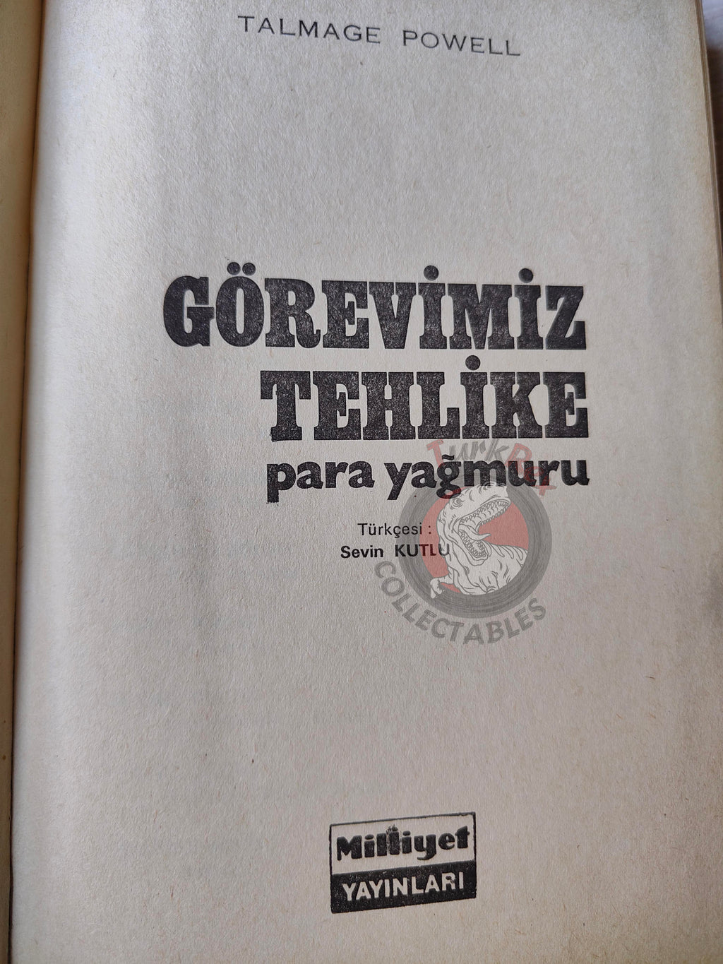 Talmage Powell – Mission Impossible: The Money Explosion 1973 1st Turkish Book Turkey HC