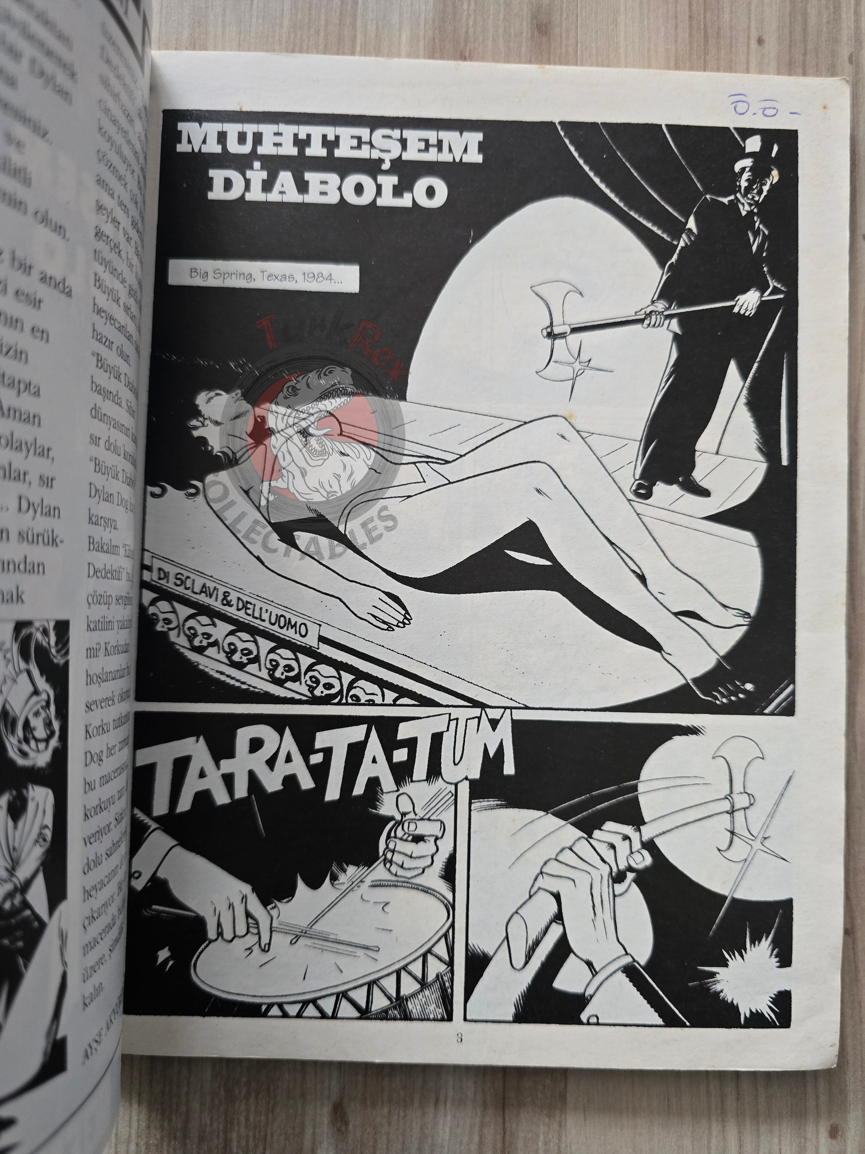 Dylan Dog #9 1997 Turkish Comic Turkey #11 Diabolo il grande