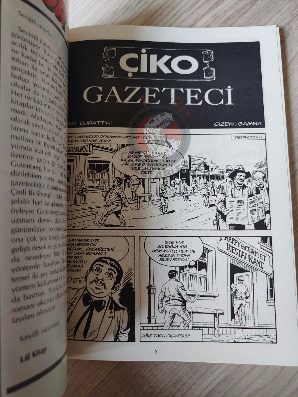 Zagor Cico #51 2006 Cico Giornalista Turkish Comic Turkey #19