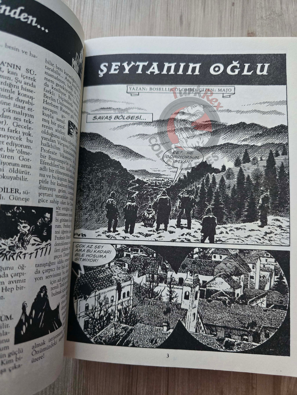 Dampyr Vol #1 Il Figlio del Diavolo Turkish Comic Turkey Mauro Boselli