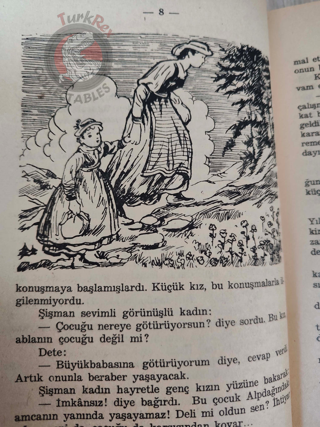 Johanna Spyri – Heidi 1970 Turkish Book Turkey Illustrated