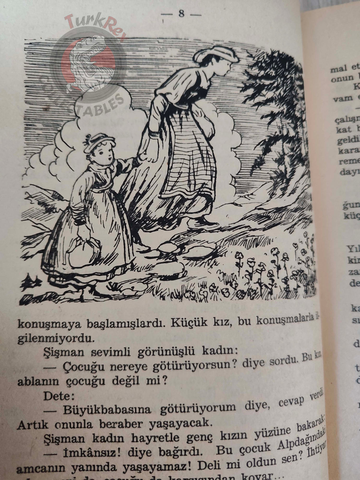 Johanna Spyri – Heidi 1970 Turkish Book Turkey Illustrated
