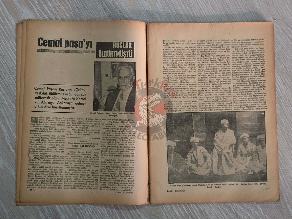 Yakın Tarihimiz 1962 Cemal Pasha Turkish Magazine Turkey Ottoman Empire Atatürk Medina WW1