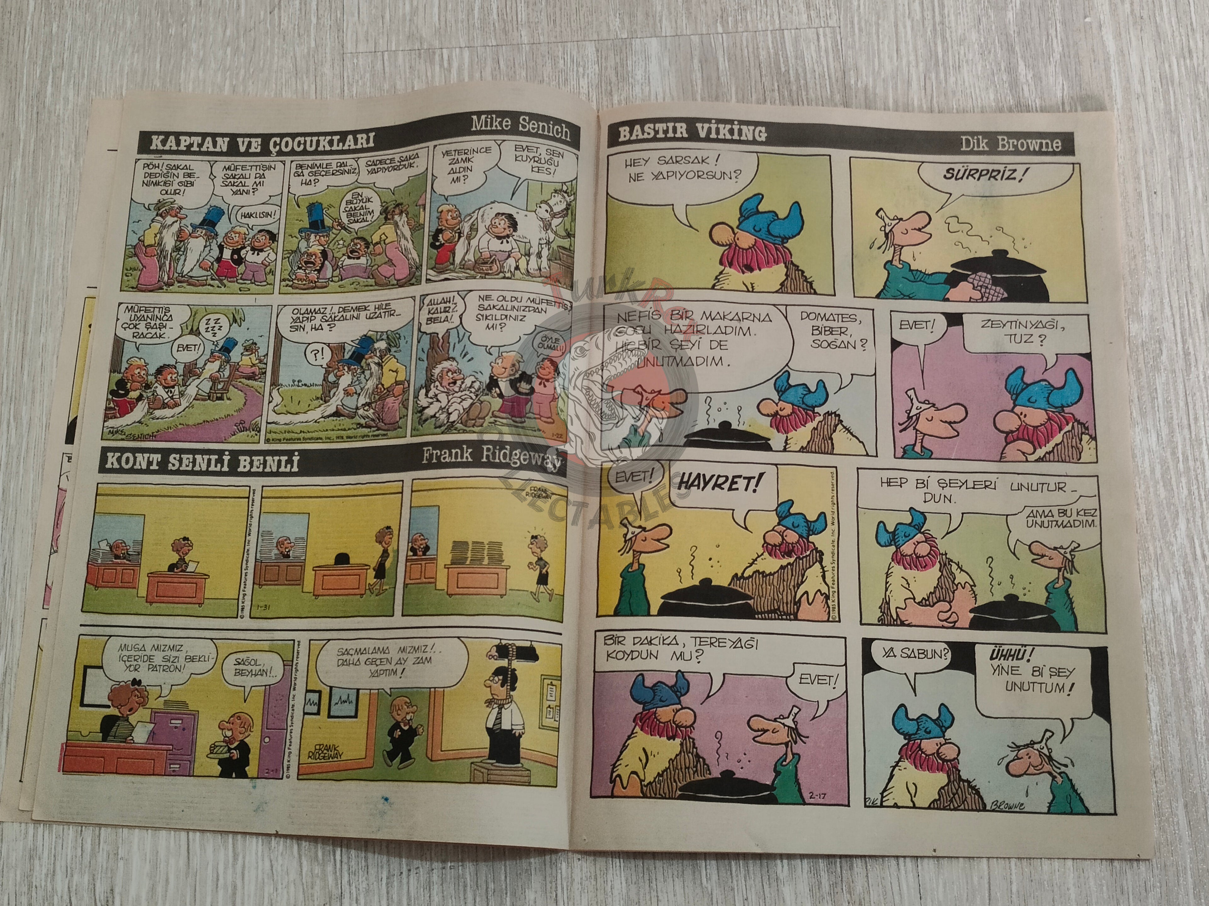 Milliyet Çizgi Roman #7 1988 Turkish Comic Turkey Belle Star Mr. Abernathy Green Force Five