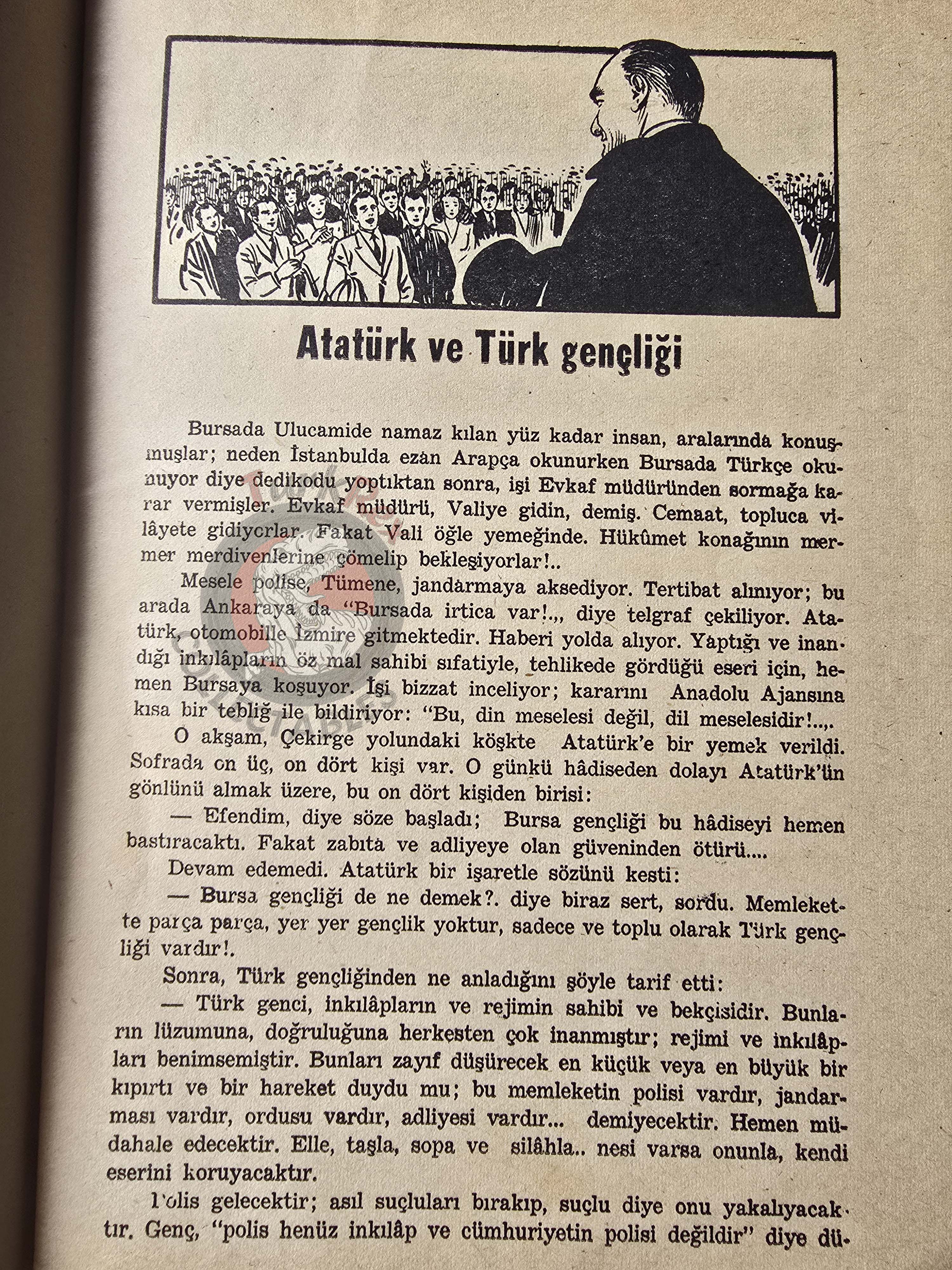 Rıza Ruşen Yücer – A Few Anecdotes and Memories of Atatürk 1947 Turkish Book Turkey