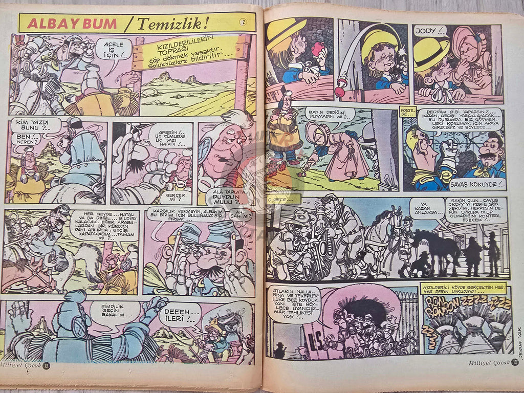 Milliyet Çocuk #65 1974 Turkish Comic Mag Turkey Lucky Luke Michel Vaillant Il Colonnello Caster’Bum