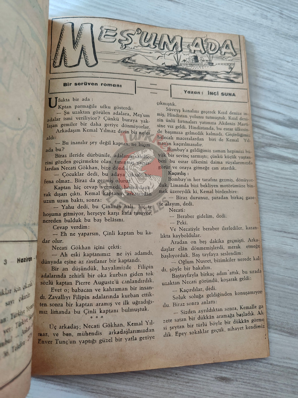 1001 Roman 1941 Red Eagles Turkish Comic Mag Turkey