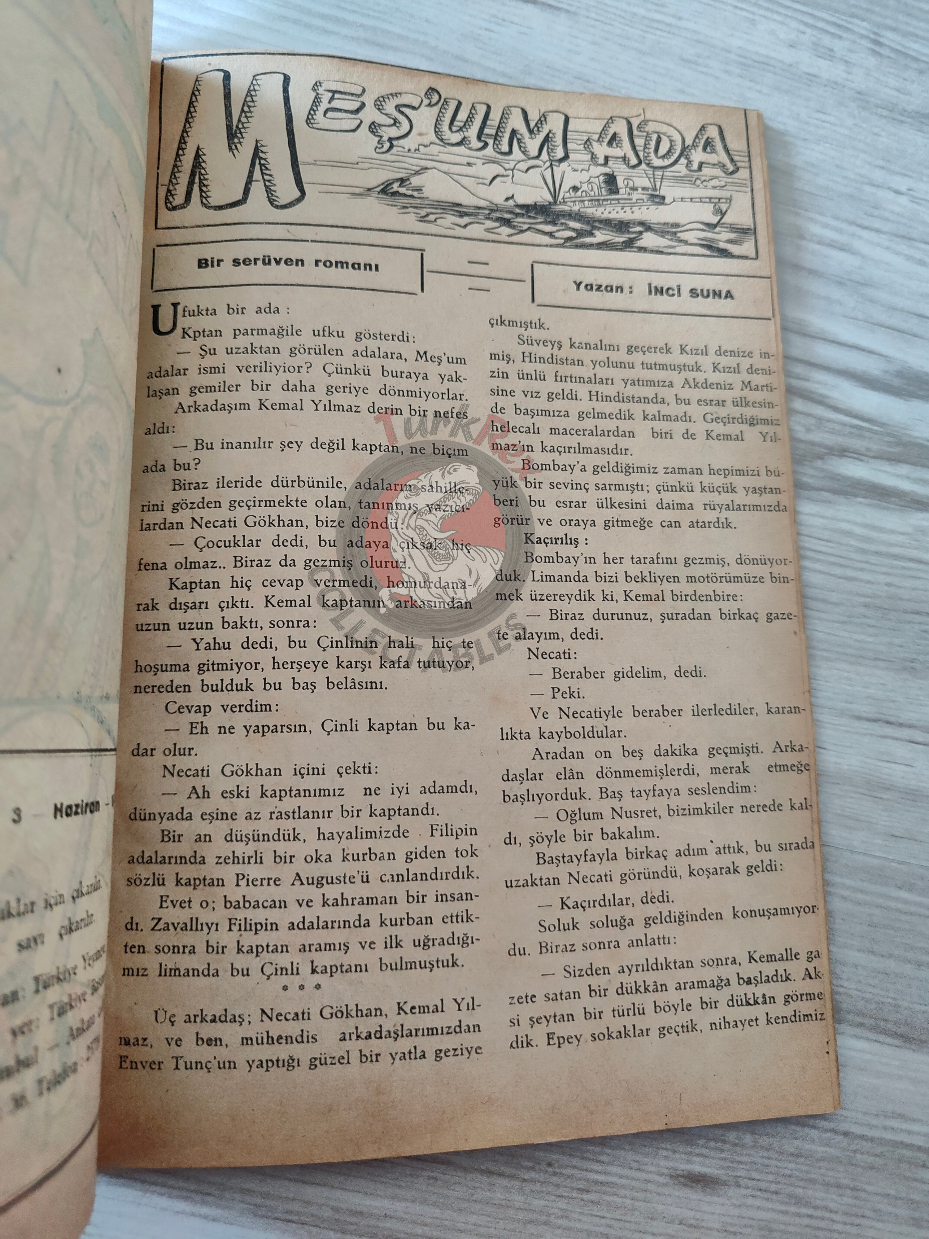 1001 Roman 1941 Red Eagles Turkish Comic Mag Turkey