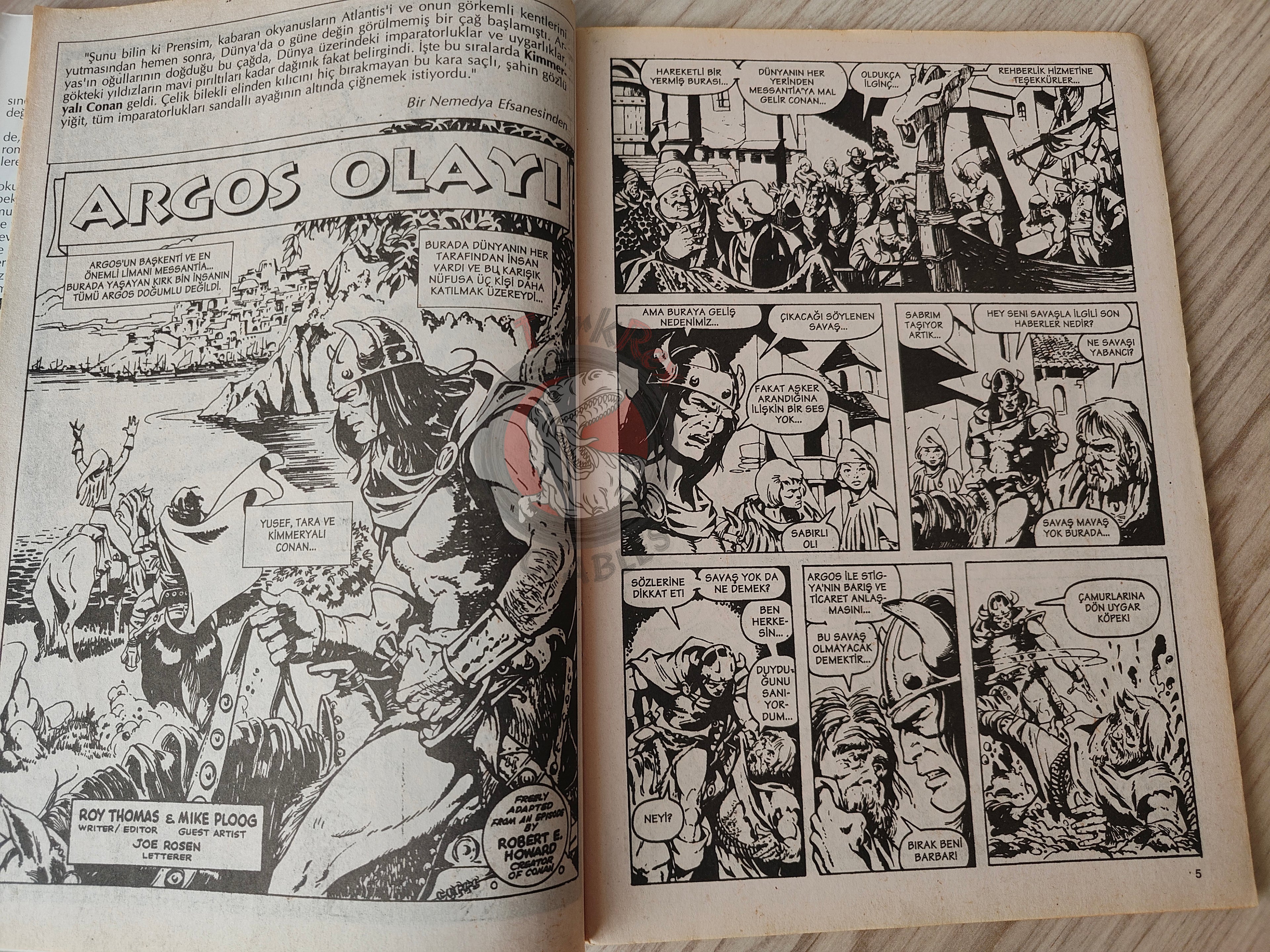 Conan The Barbarian #1 2001 Turkish Comic Turkey #57 #58 #59 #60