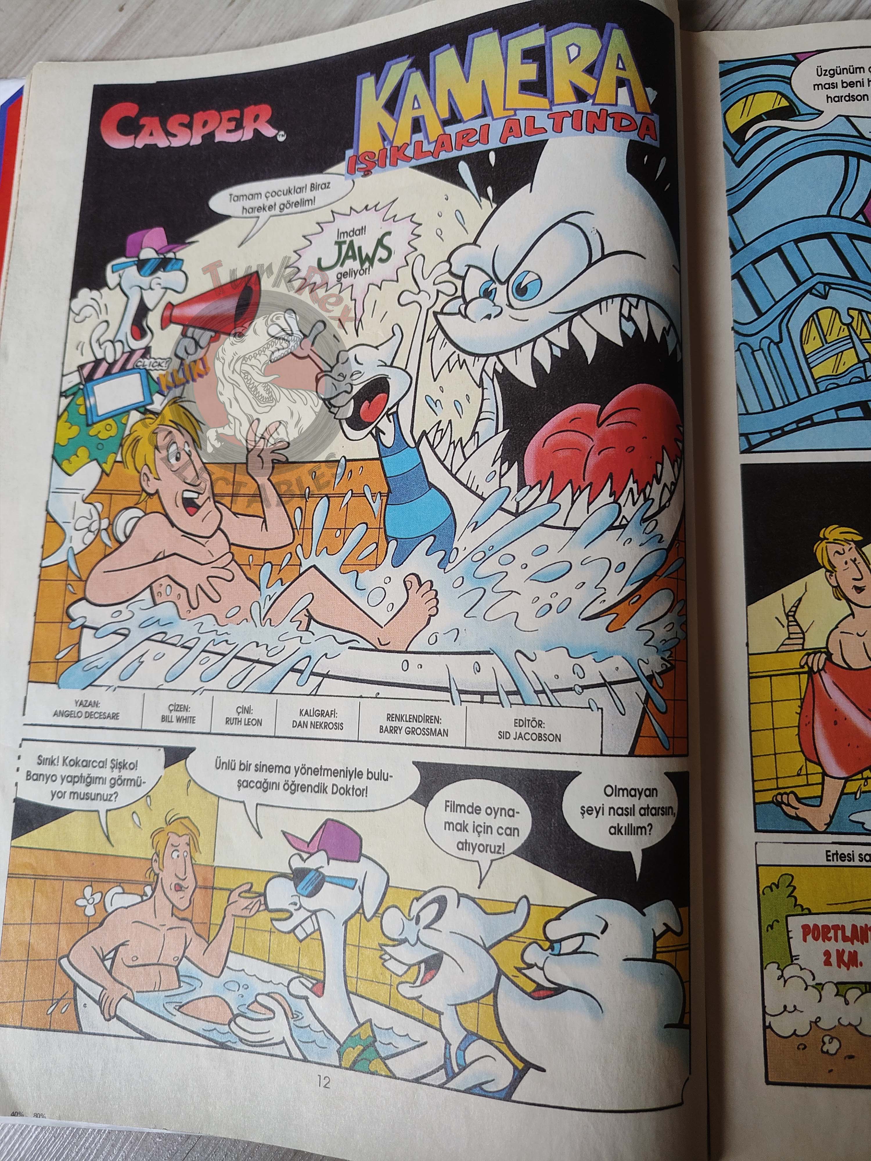 Casper the Friendly Ghost Magazine – Issue #9 1996 Turkish Comic Turkey