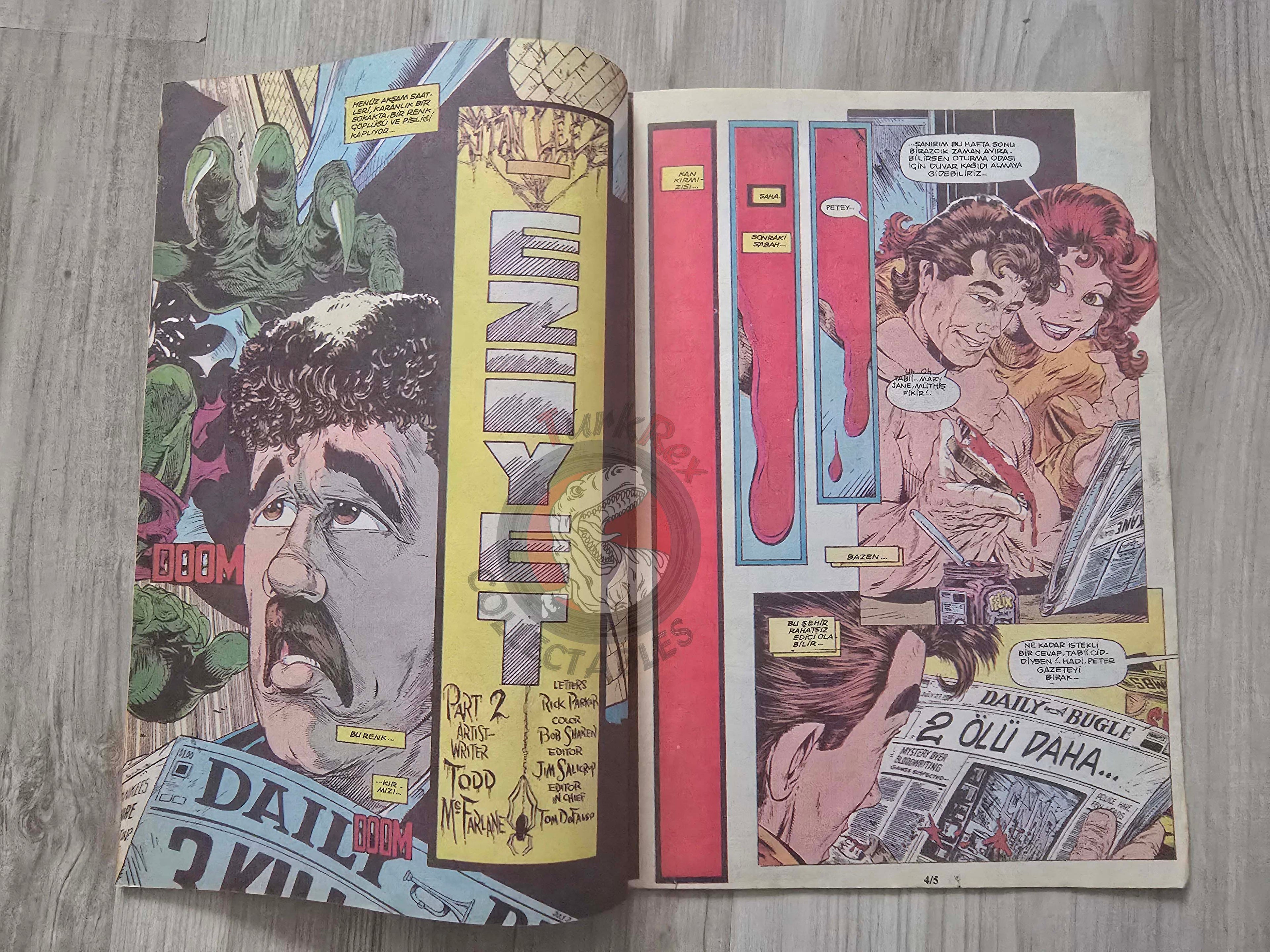 Spider-Man #4 1990s Turkish Comic Turkey Spider-Man #2 Todd McFarlane
